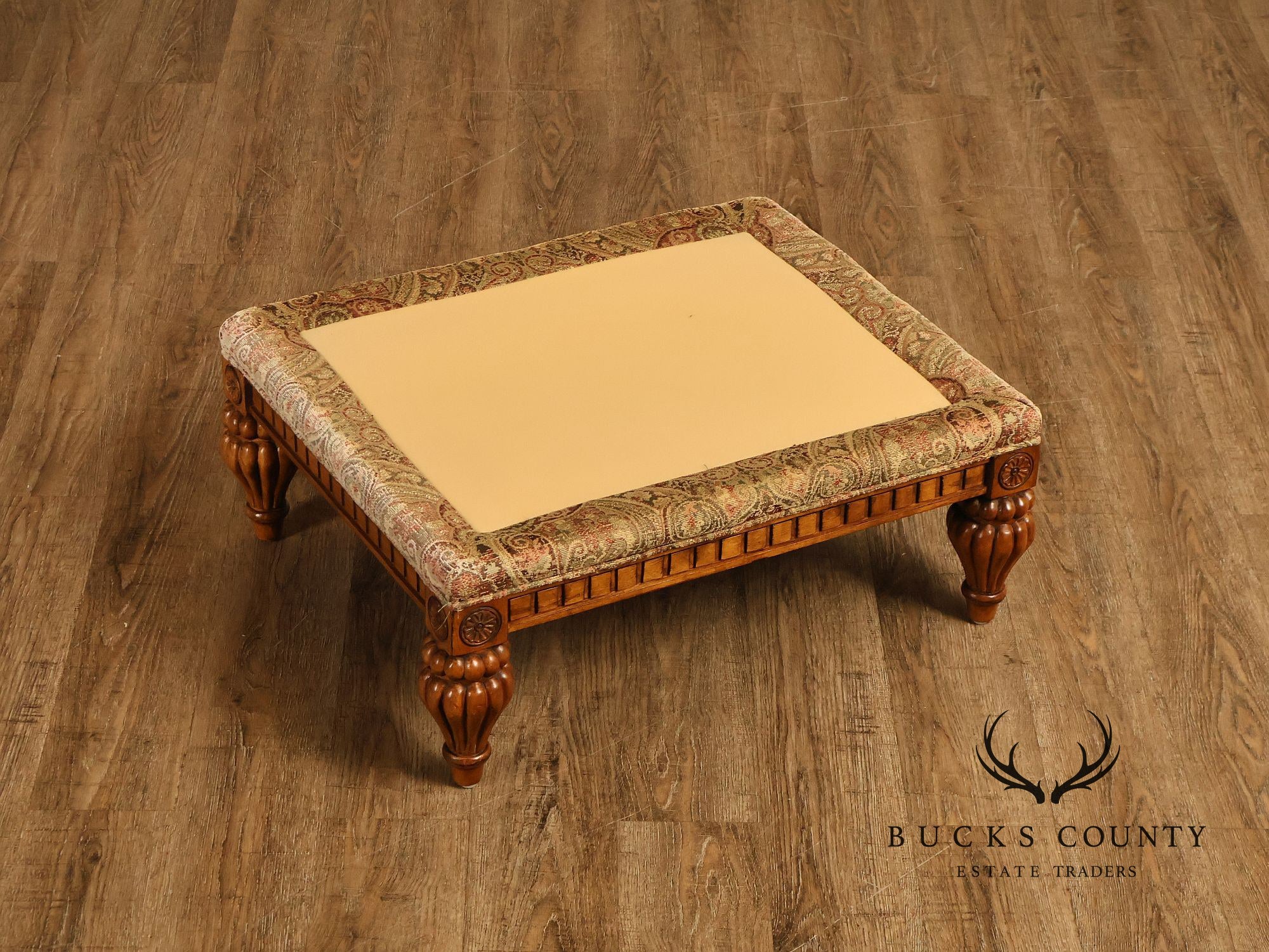 Robb & Stucky British Colonial Style Armchair with Ottoman