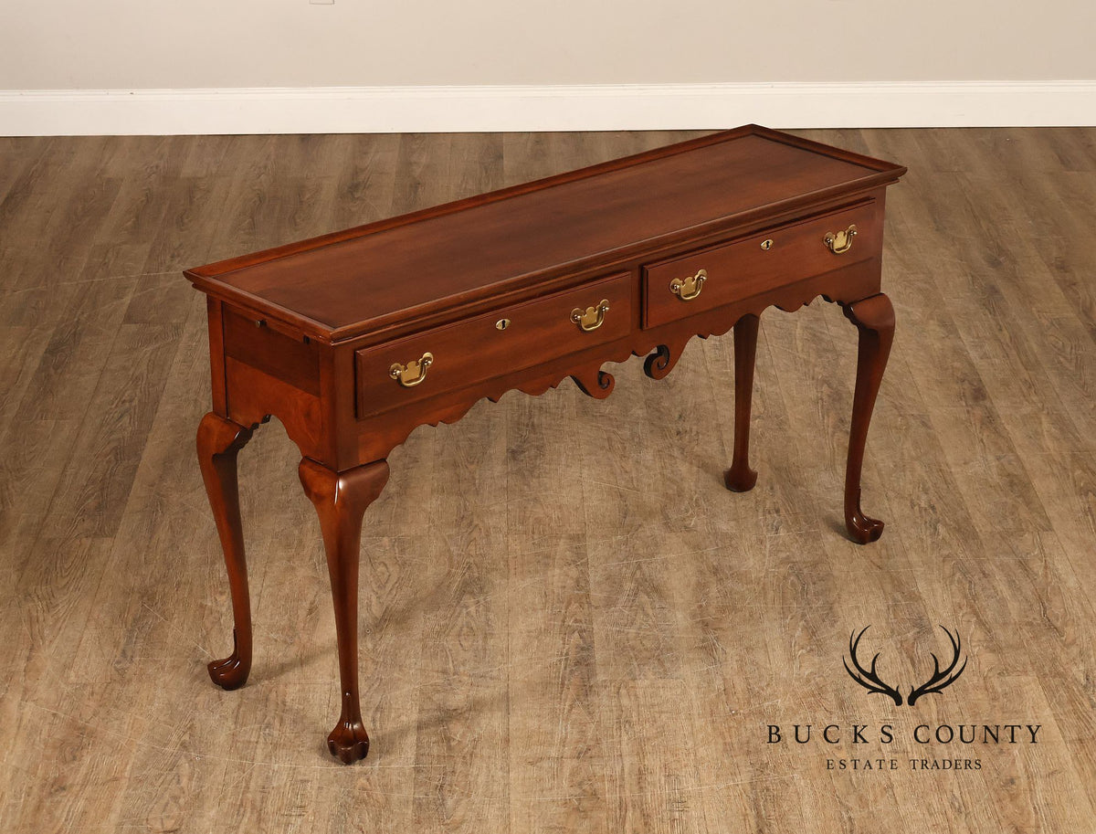 Statton Chippendale Style Cherry Console Table