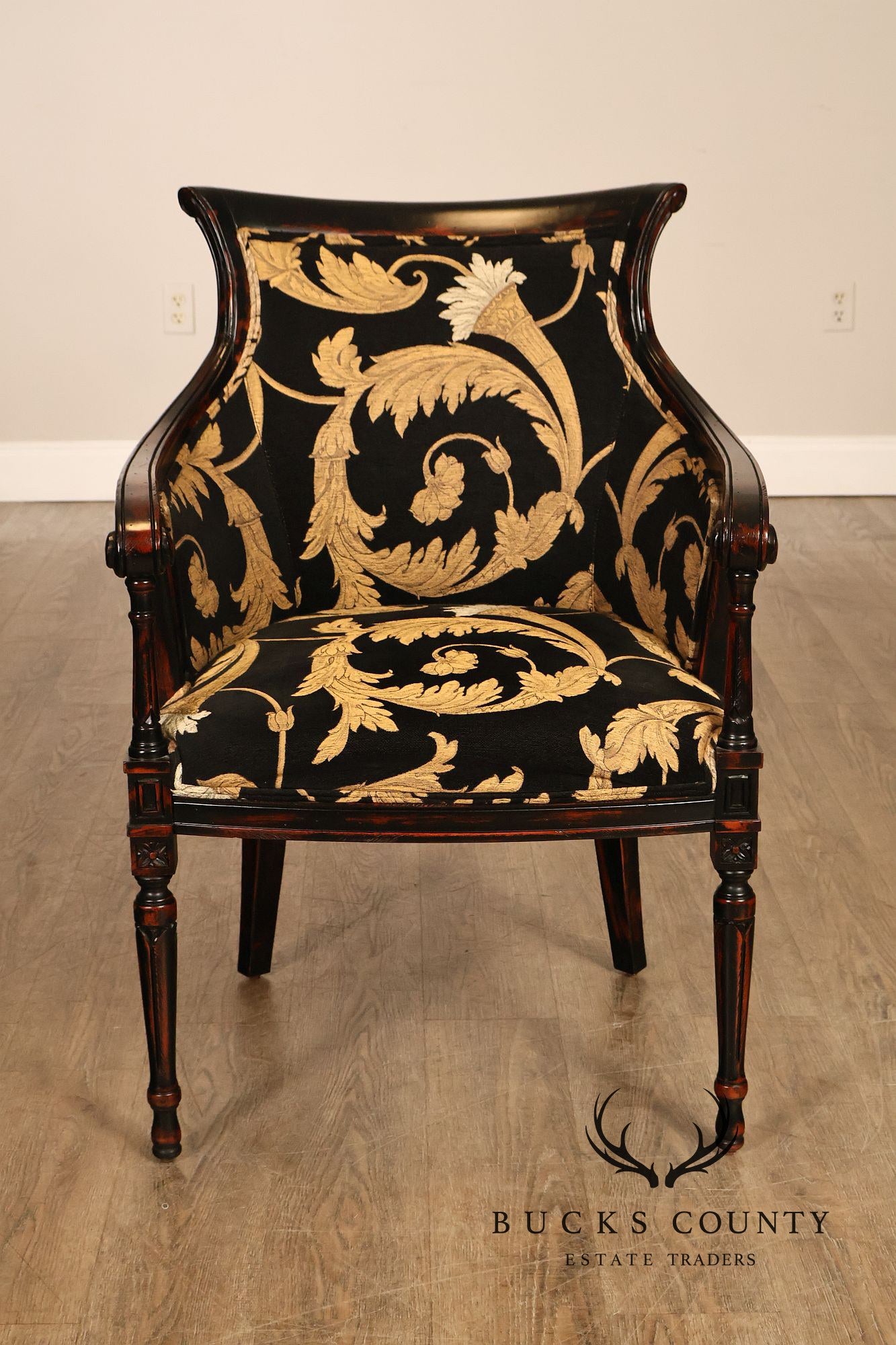 French Louis XVI Style Pair of Armchairs