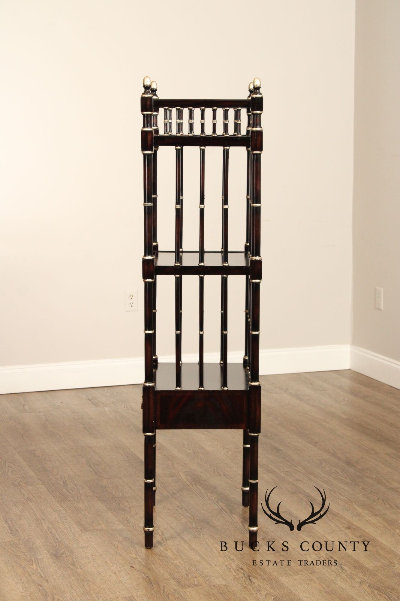 Maitland Smith Regency Style Mahogany Etagere