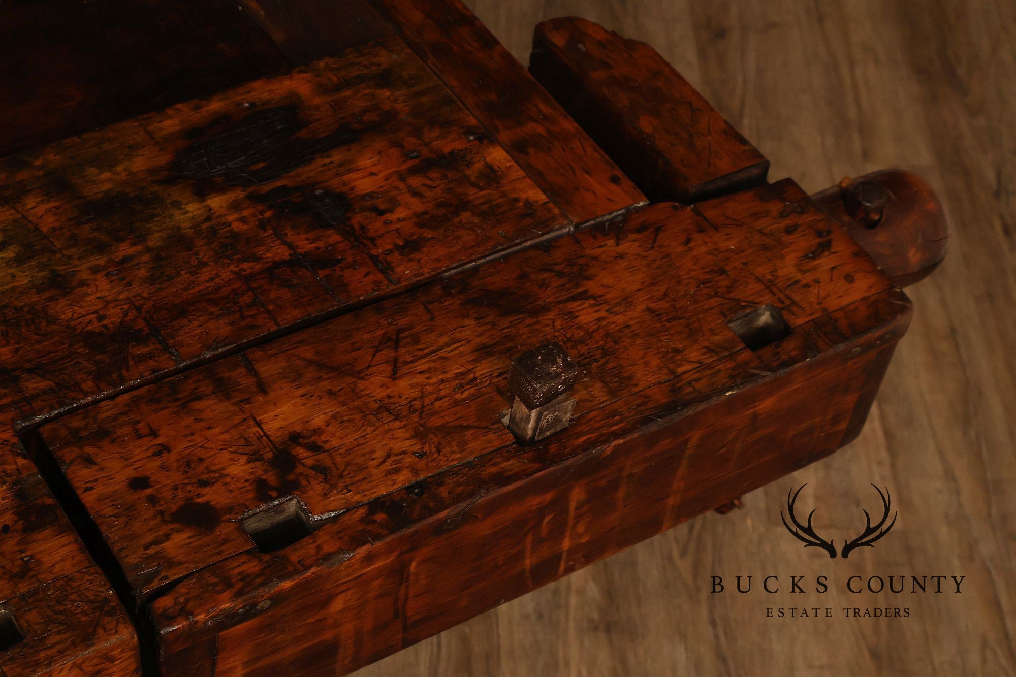 Antique Solid Wood Carpenter’s Workbench