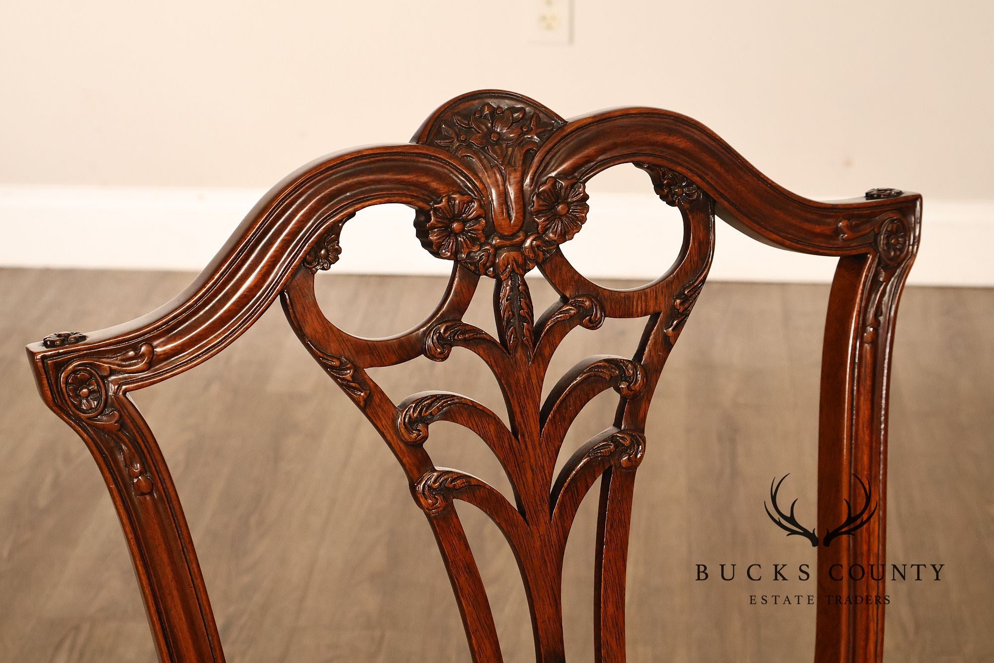 Karges Federal Style Set of Eight Mahogany Dining Chairs