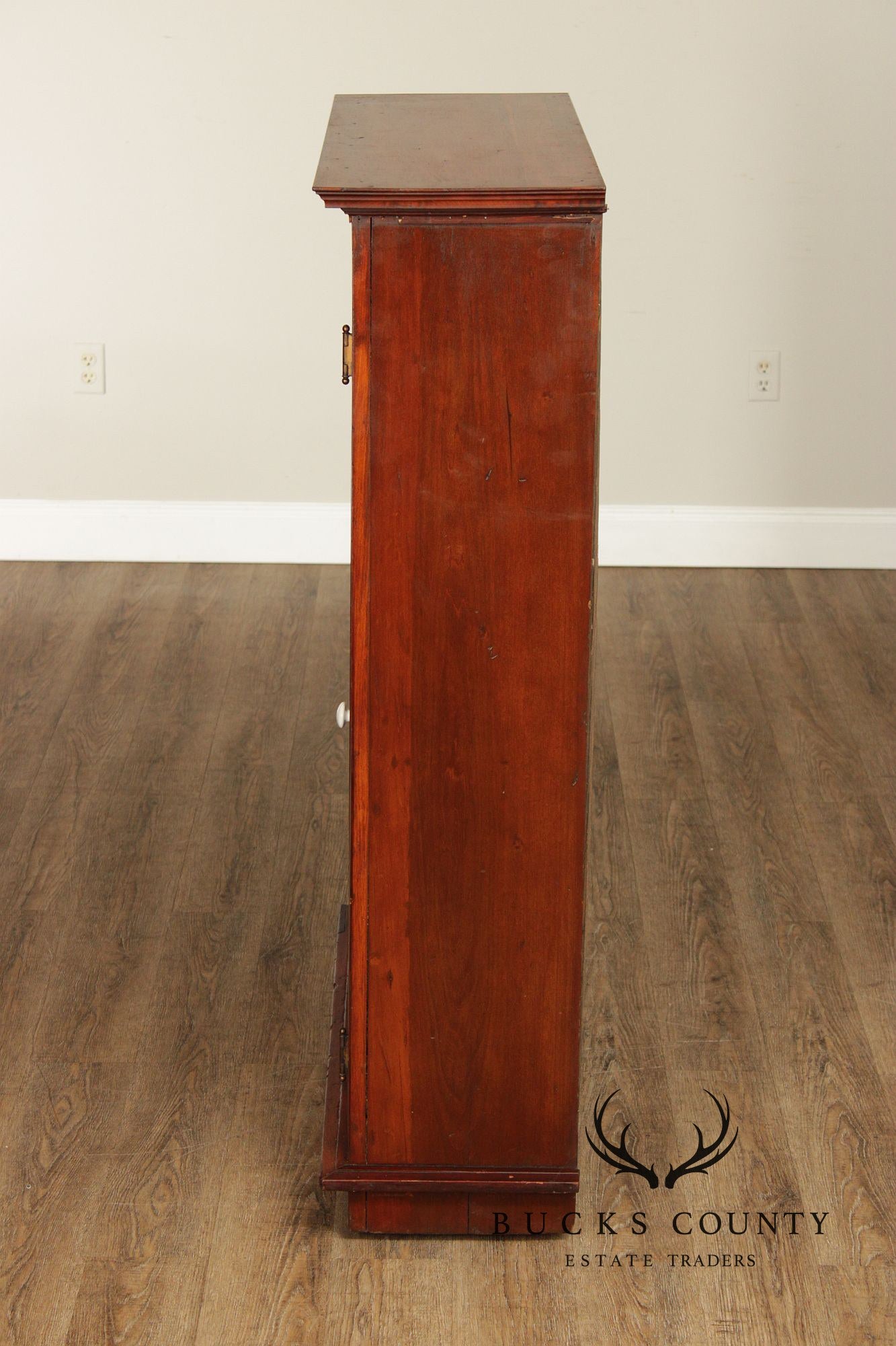 Antique Country Pine Two Door Pantry Cupboard