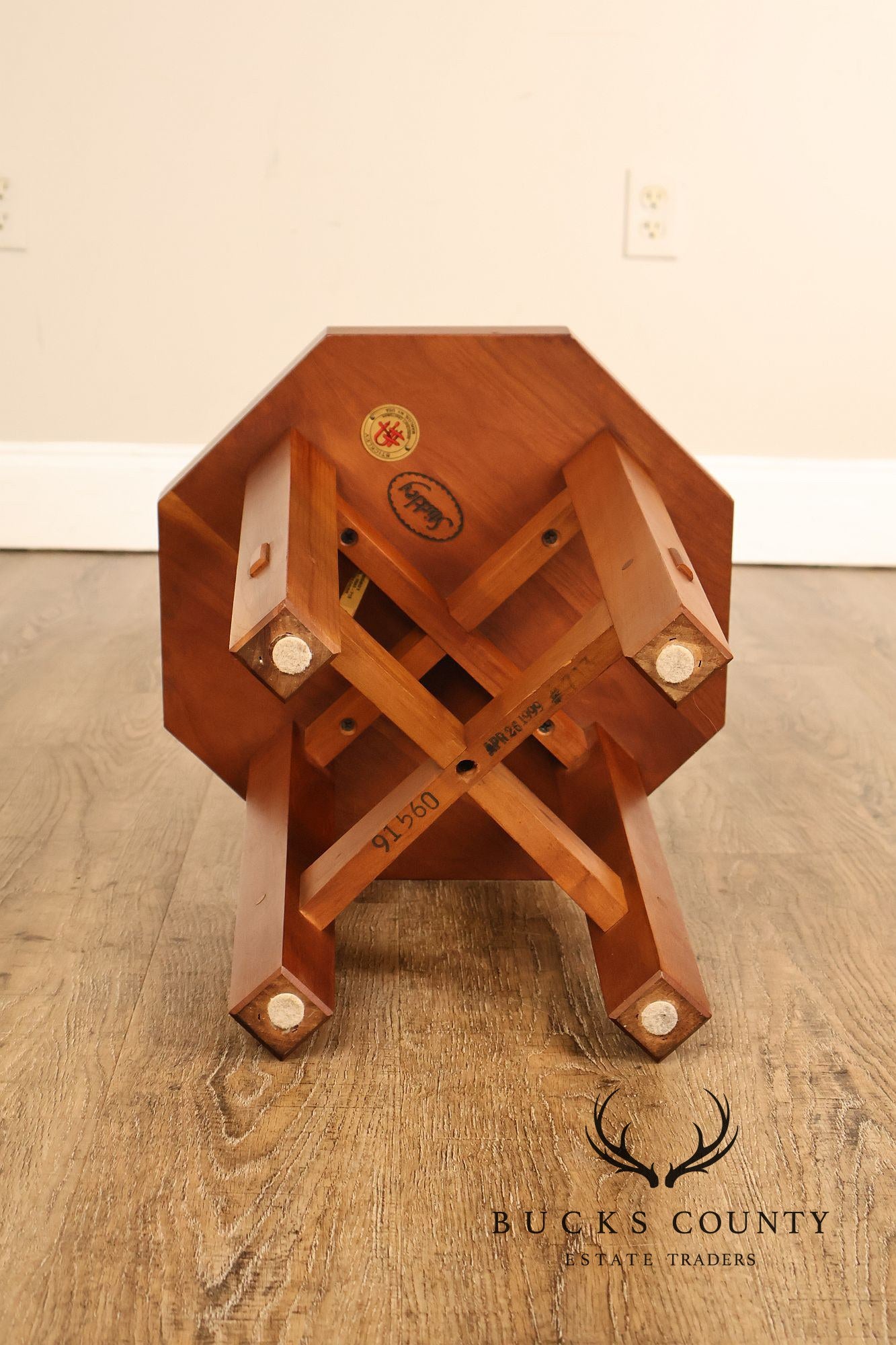 Stickley Mission Collection Cherry Octagonal Tabouret