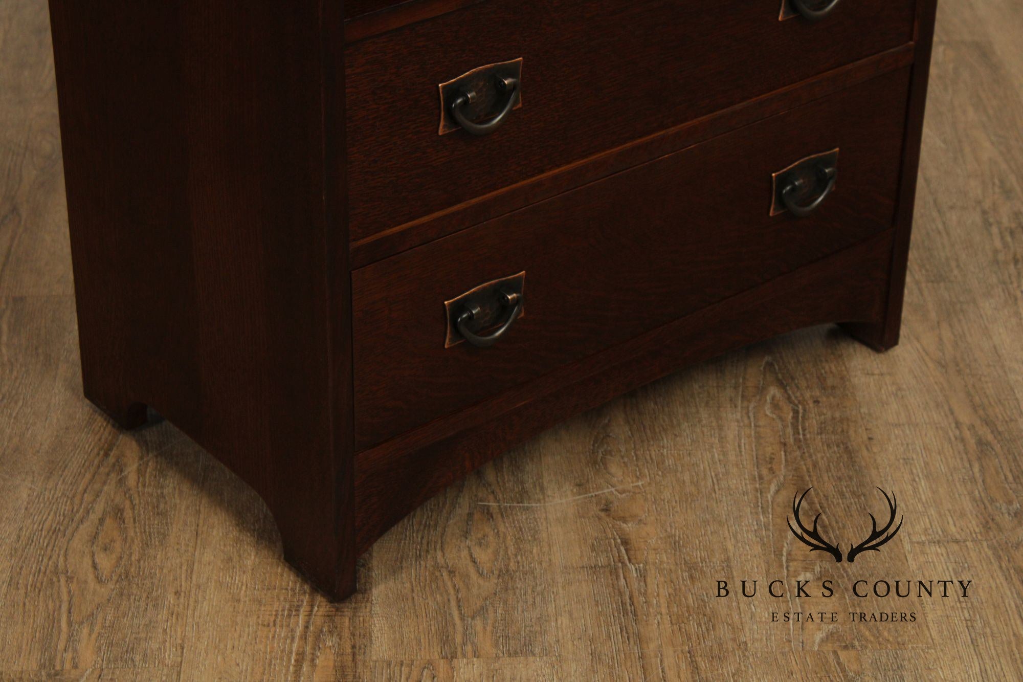 Stickley Mission Collection Oak Two-Drawer Media Console