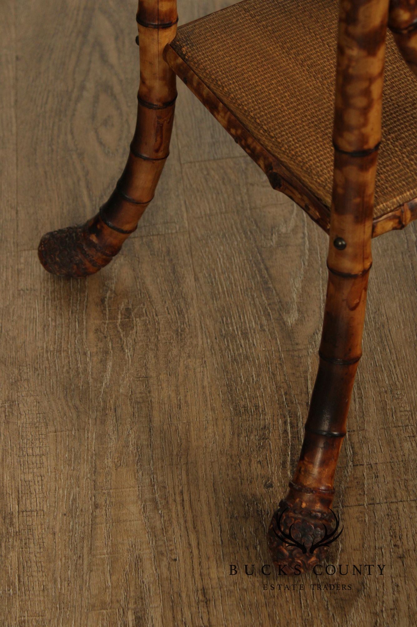 Vintage English Bamboo Sewing Stand