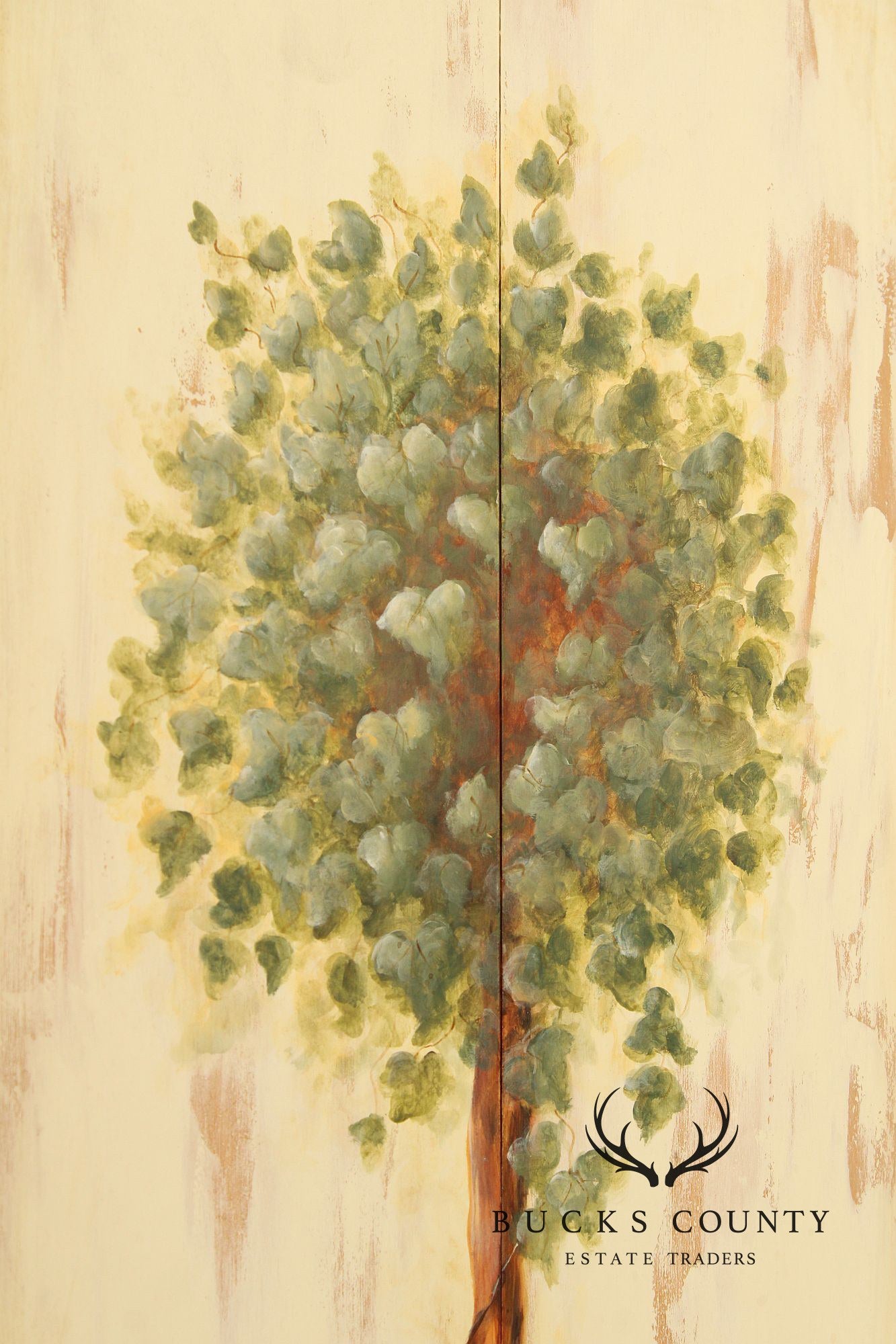 Habersham Plantation 'Topiary' Painted Armoire