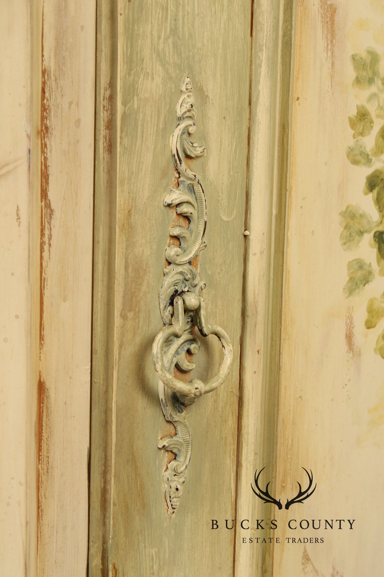Habersham Plantation 'Topiary' Painted Armoire