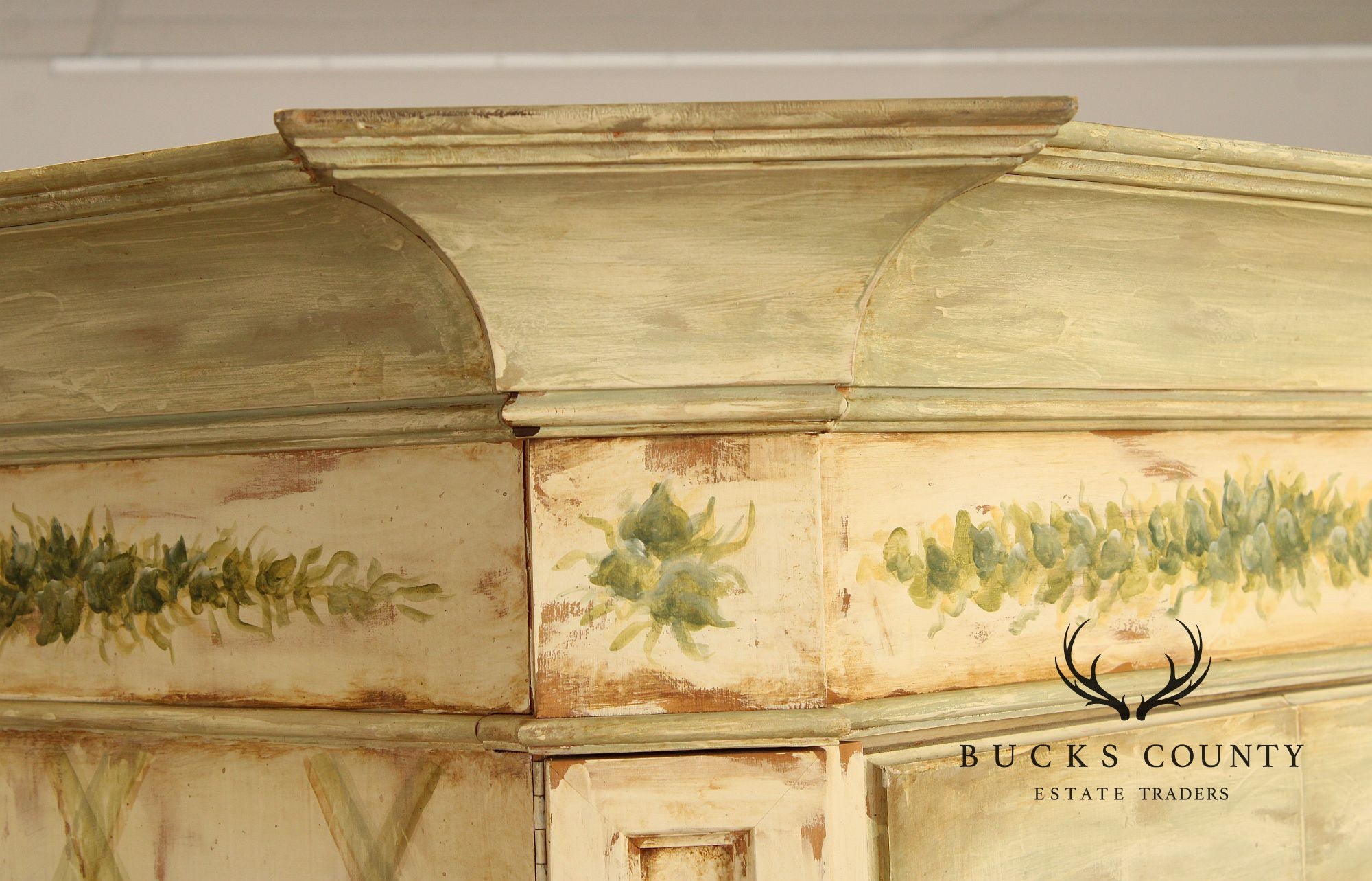 Habersham Plantation 'Topiary' Painted Armoire
