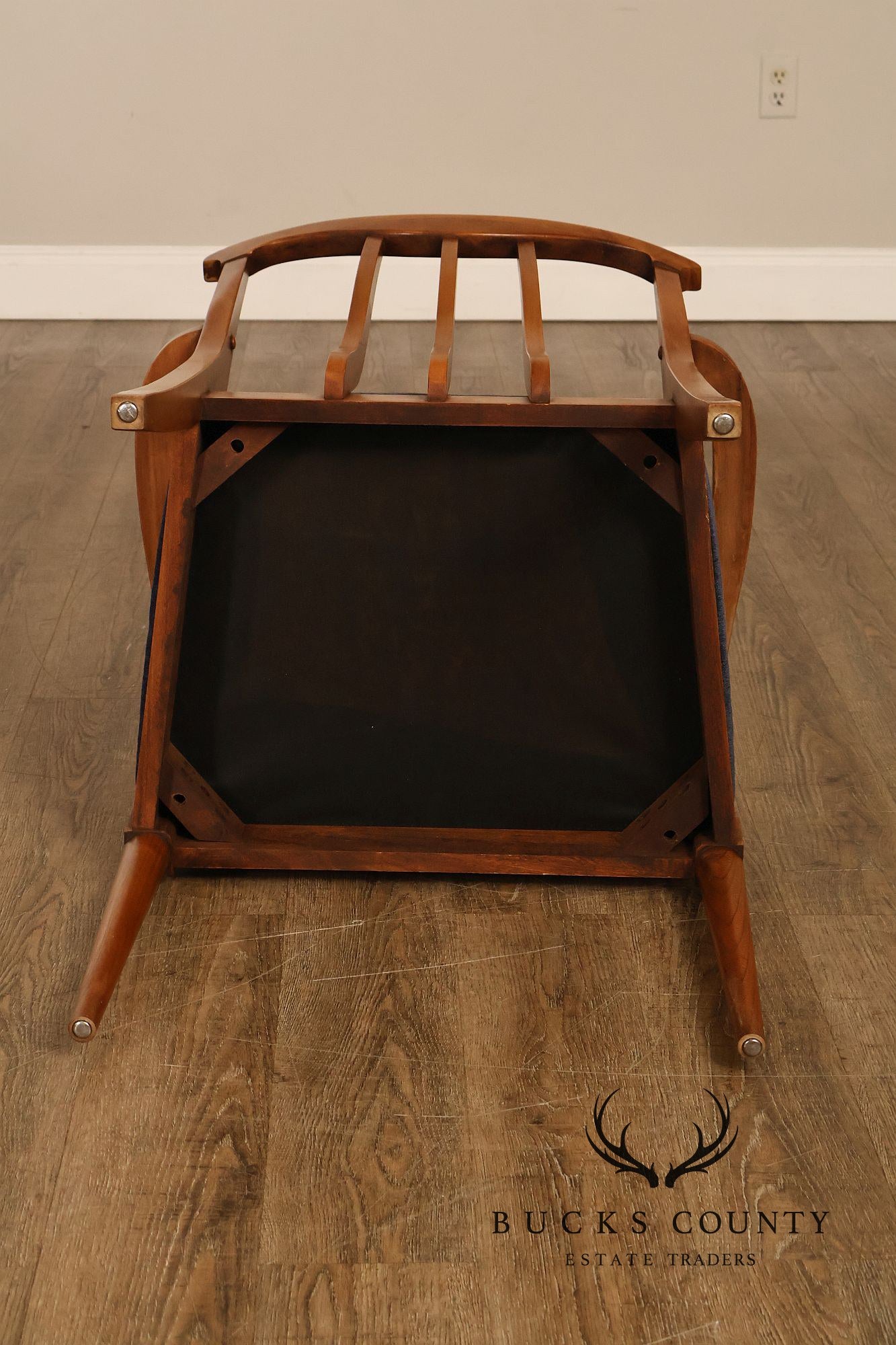 Blowing Rock Mid Century Modern Set Of Six Walnut Dining Chairs