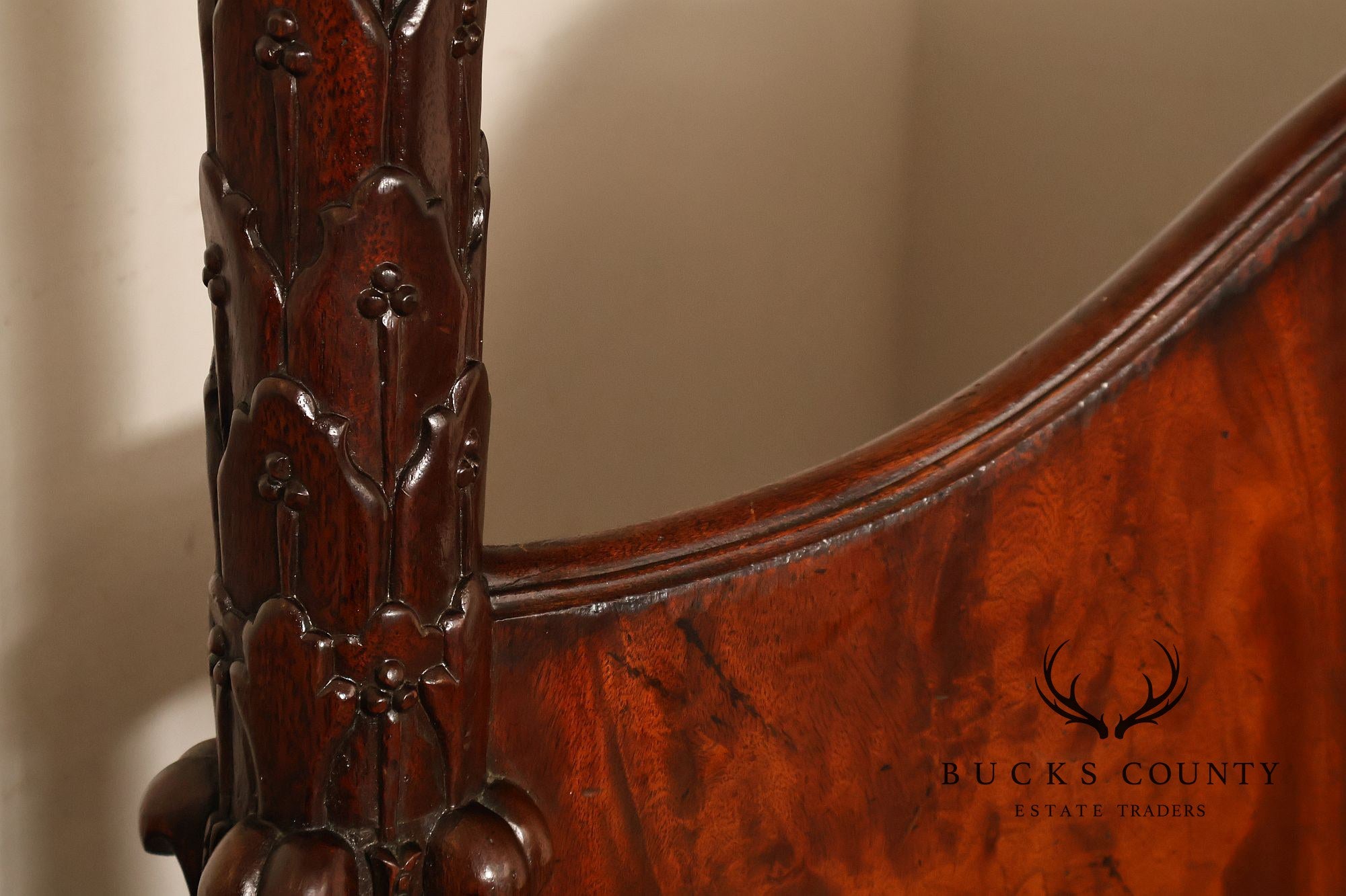 Oscar De La Renta For Century Furniture Mahogany King Size Poster Bed
