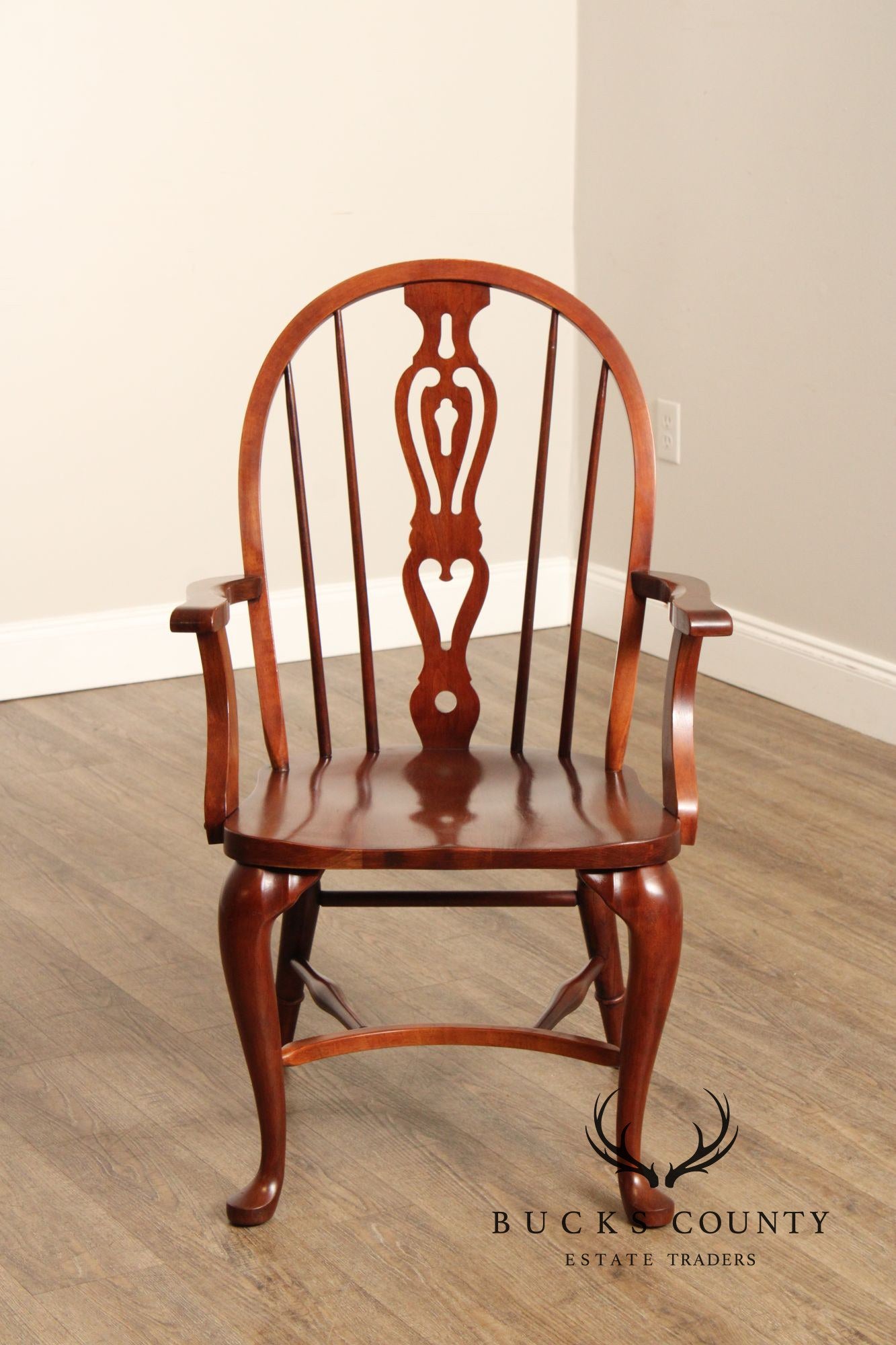 Pennsylvania House Set of Six Cherry Windsor Dining Chairs