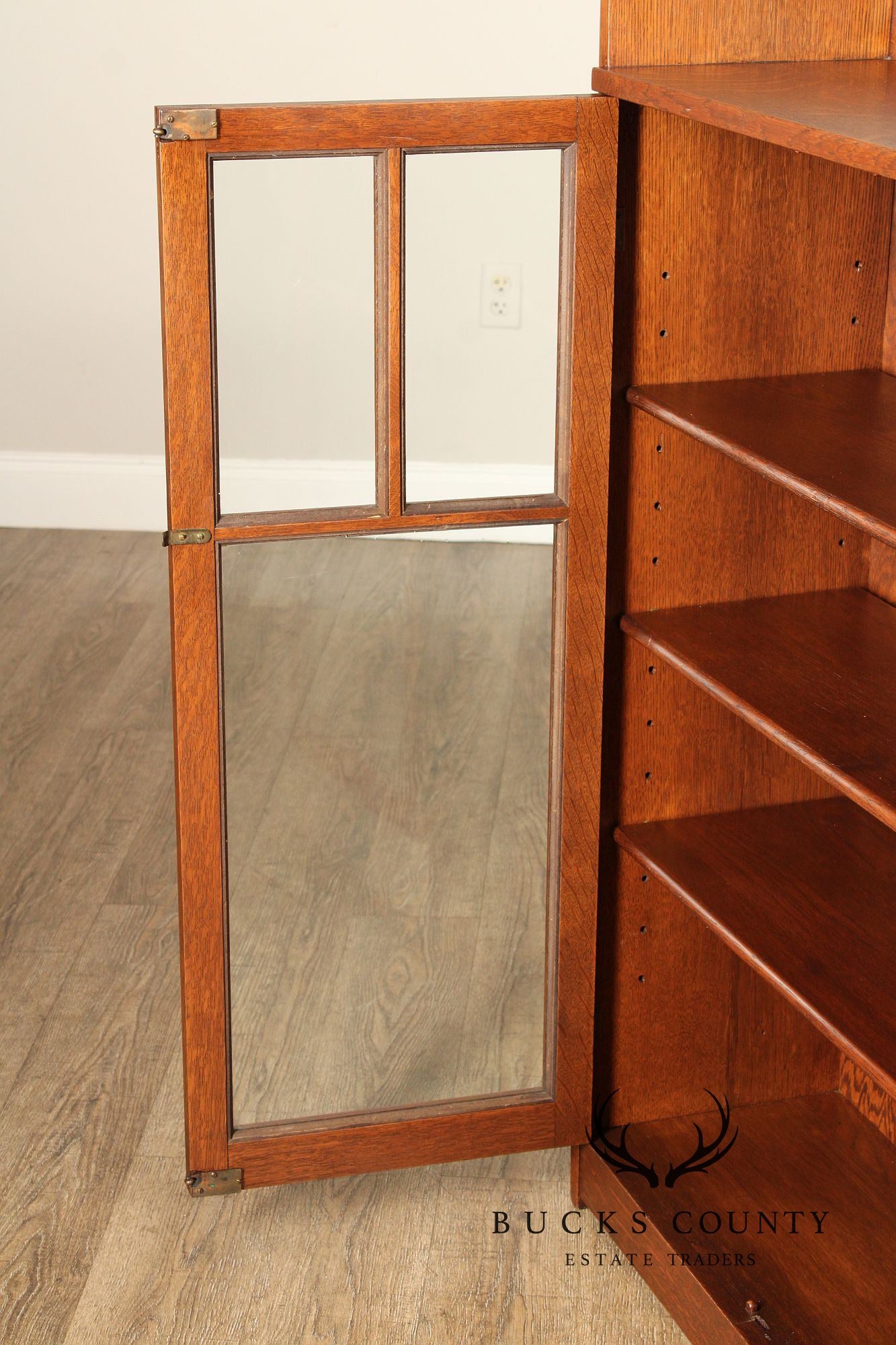 Limbert Antique Mission Oak Two Door Bookcase