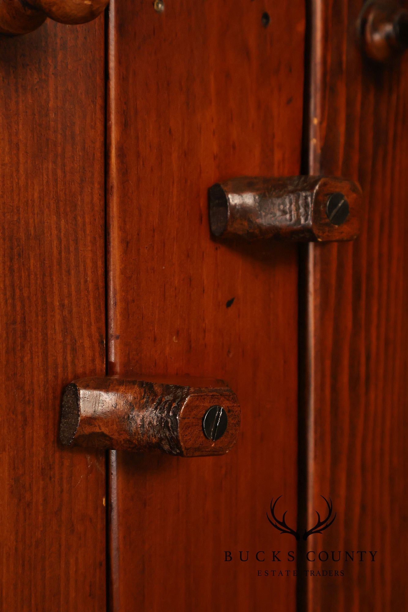 Stephen Von Hohen Pine Two Piece Stepback Cupboard