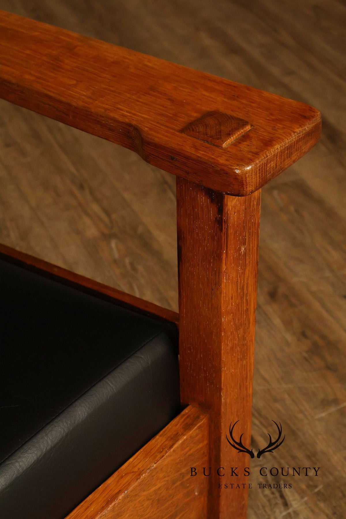 Antique Stickley Brothers Mission Oak Adjustable Morris Chair