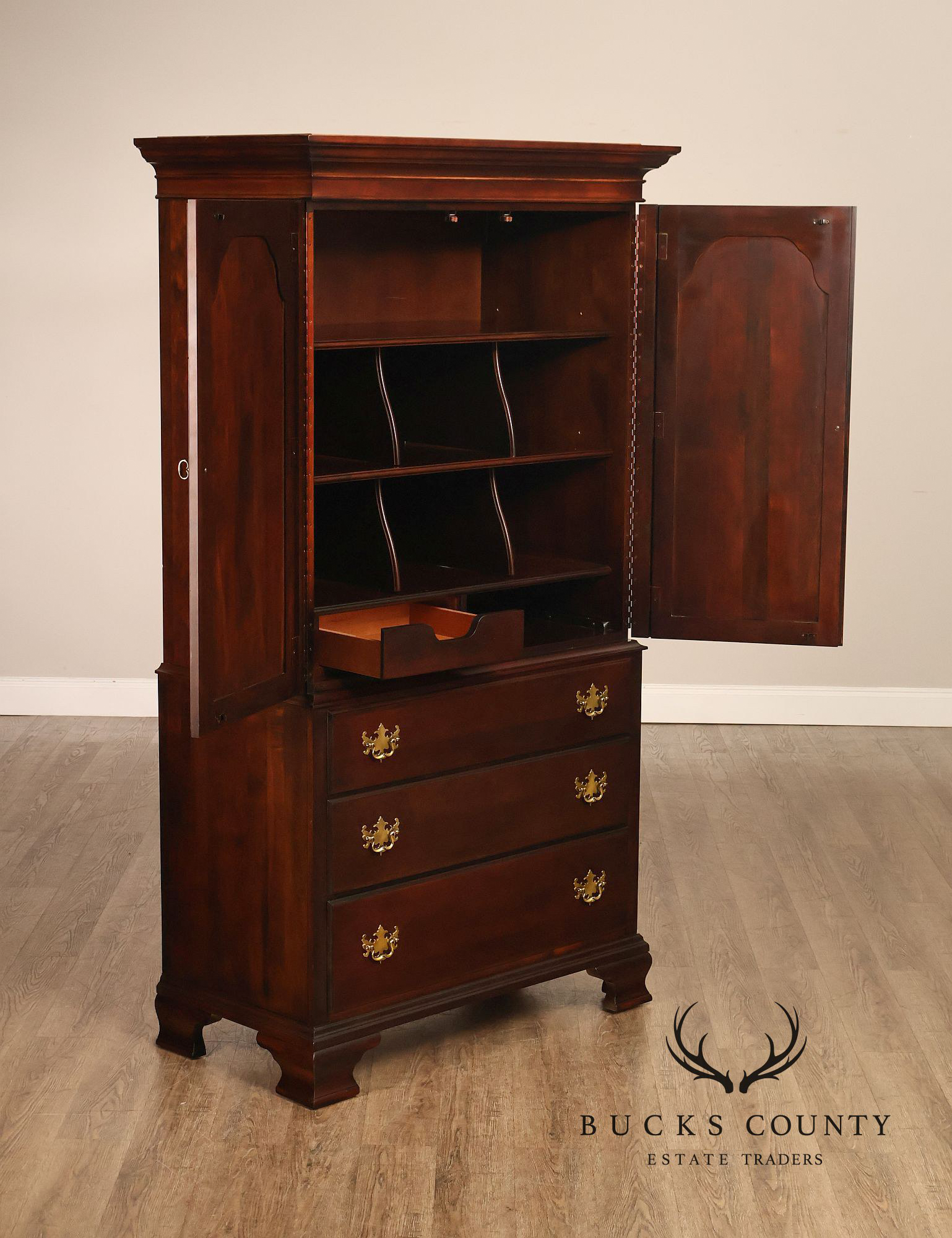 Kincaid Furniture Traditional Cherry Gentleman’s Chest Armoire