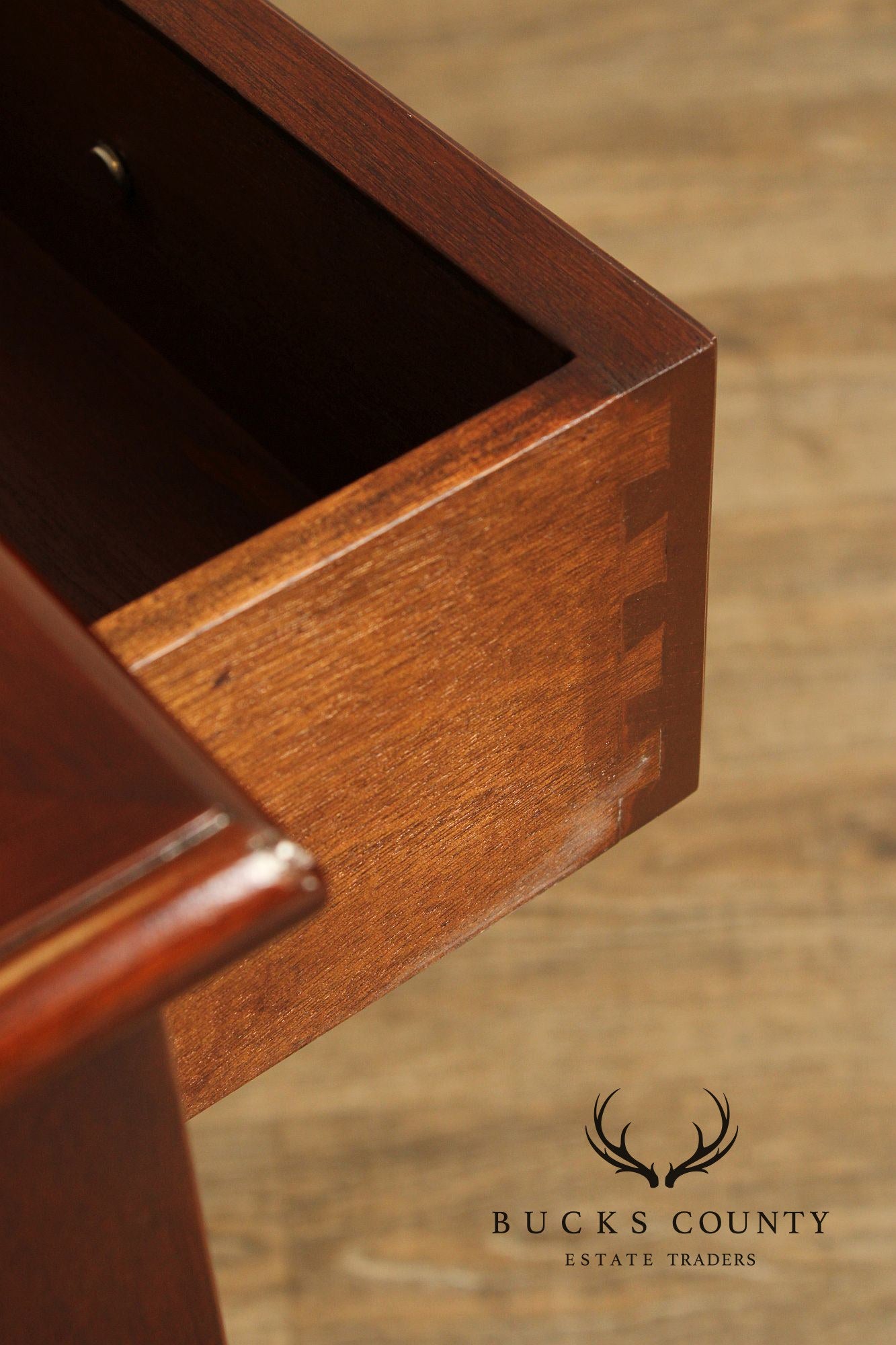 Traditional Style Two Drawer Mahogany Nightstand