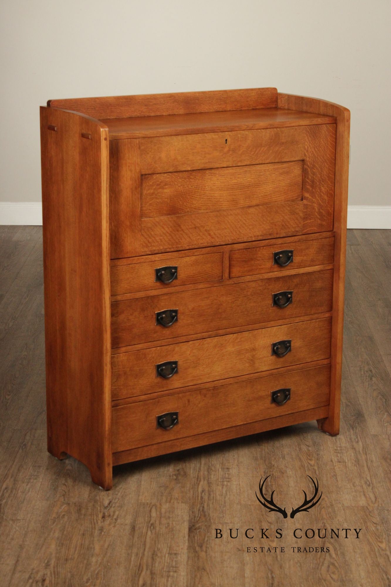 Stickley Mission Collection Oak Fall Front Desk
