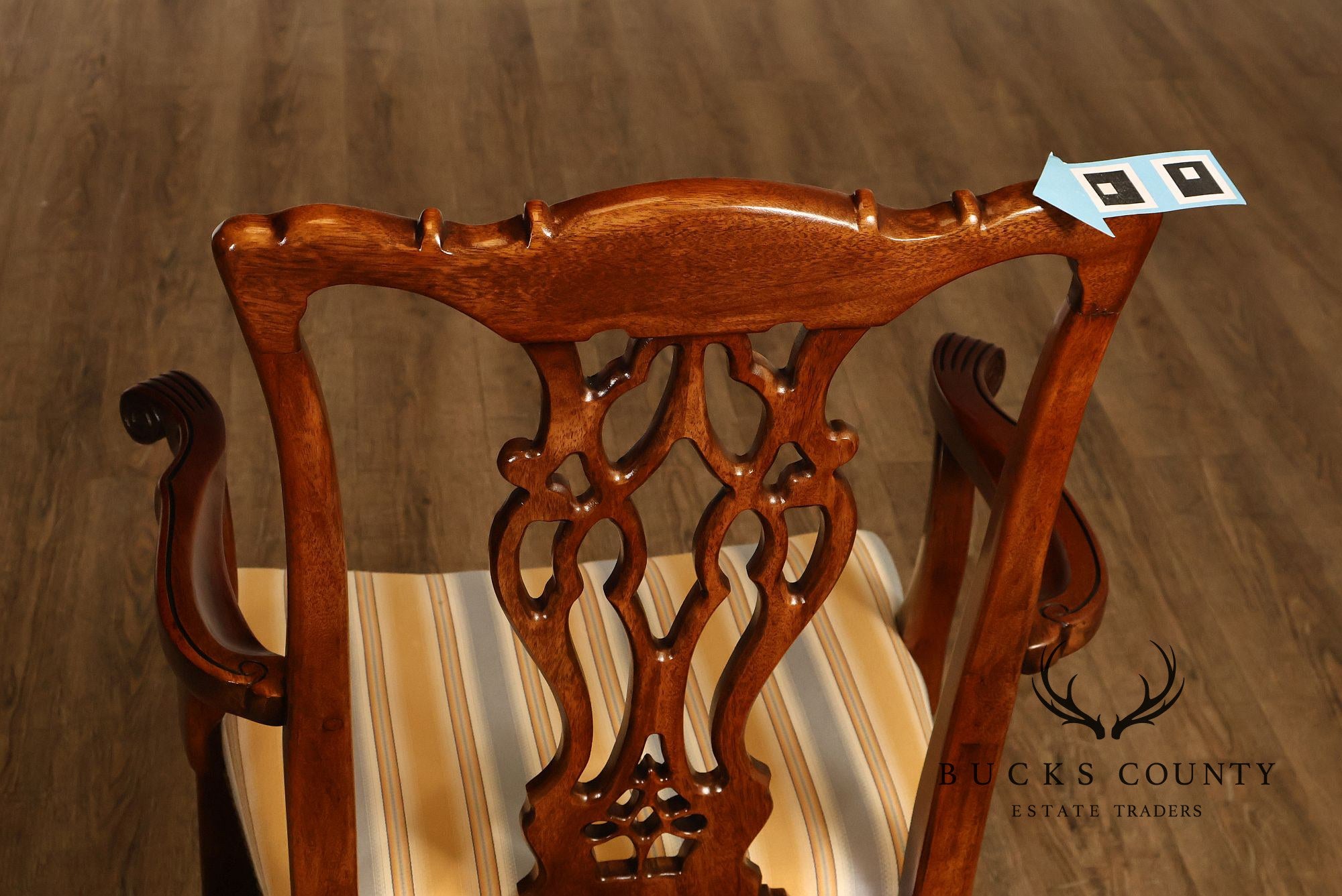 Chippendale Style Set of Eight Mahogany Dining Chairs