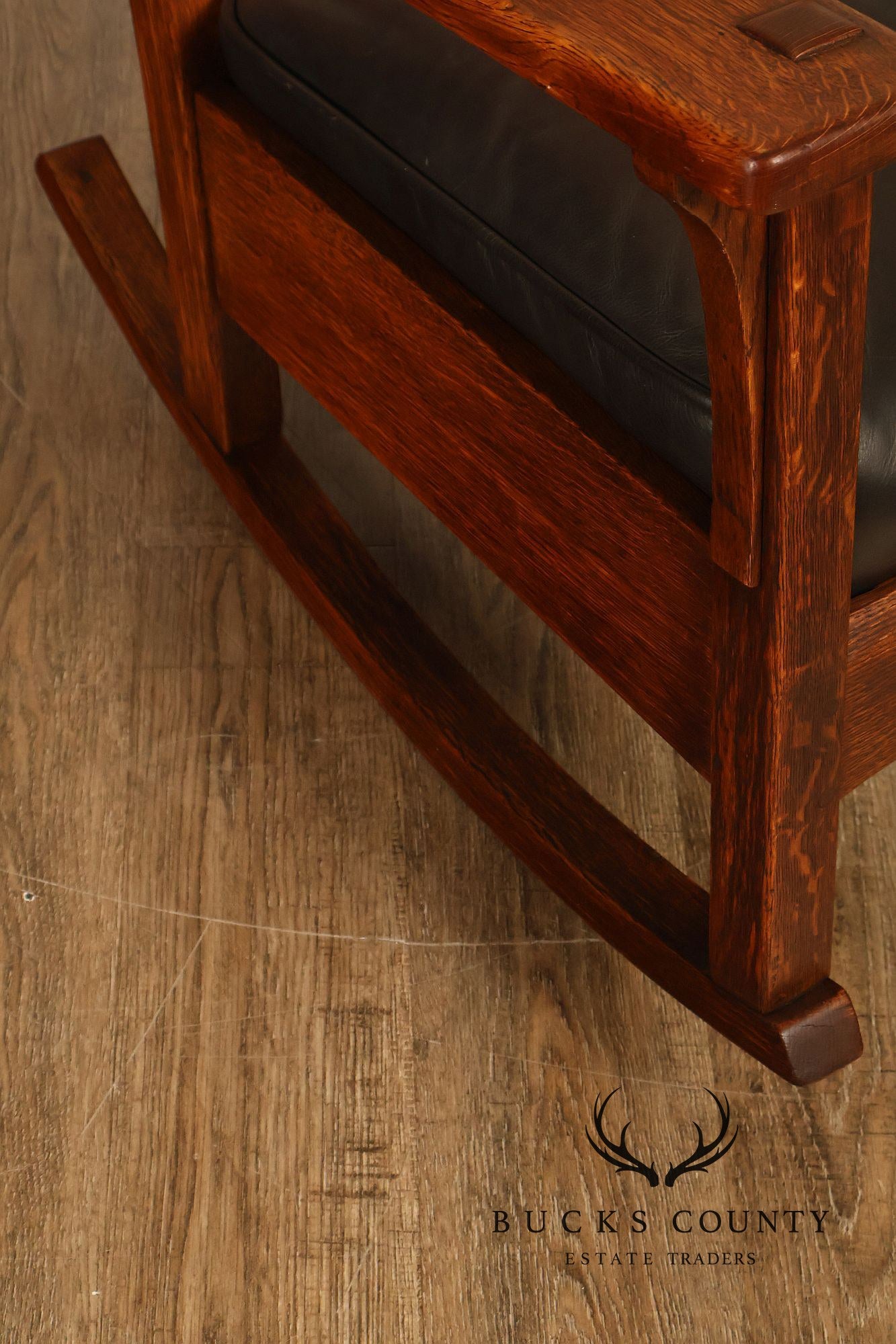 Antique L & J.G. Stickley Mission Oak Rocking Chair