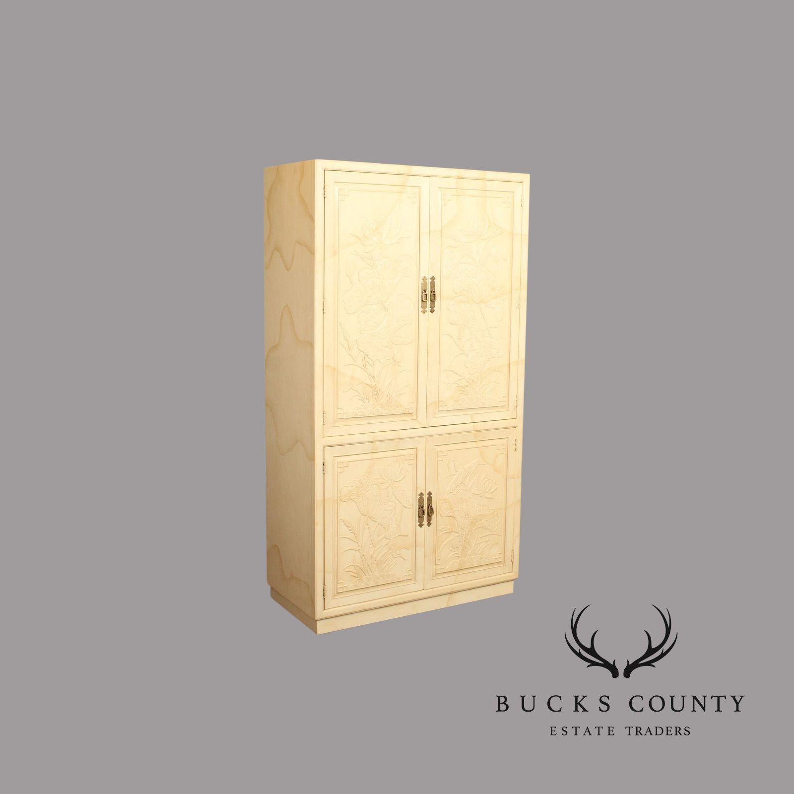 Henredon 'Villa Borghese' Carved and Lacquered Armoire