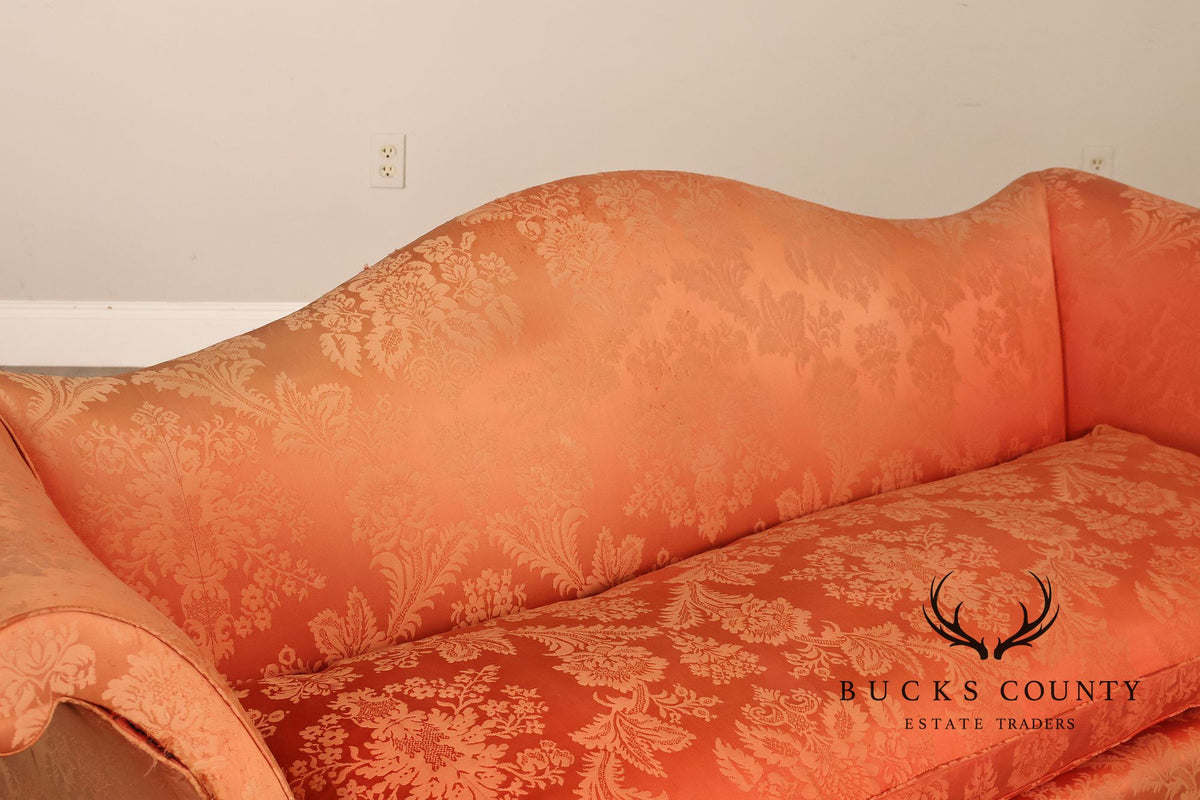 Southwood Chippendale Style Mahogany Camelback Sofa