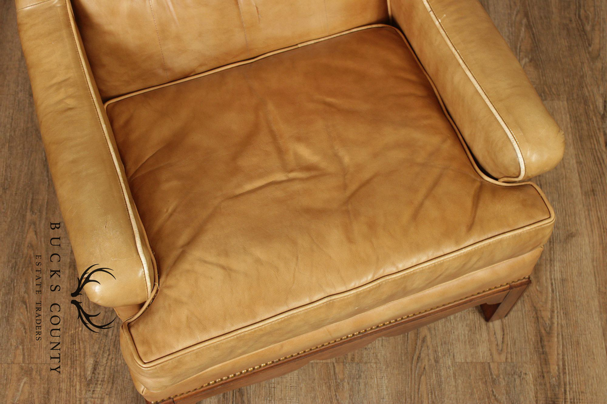 Thomasville Vintage Tufted Leather Armchair