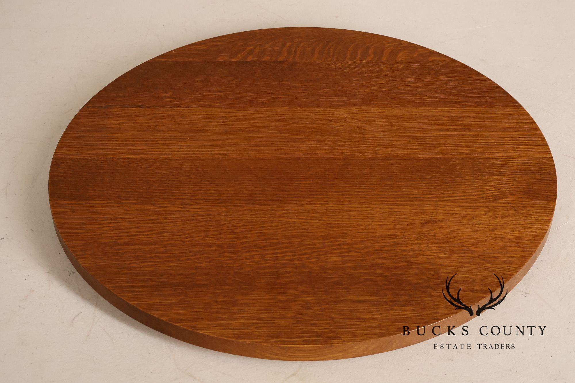 Stickley Mission Collection Round Oak Lazy Susan