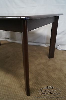 Mid Century Modern Solid Mahogany Danish Dining Table