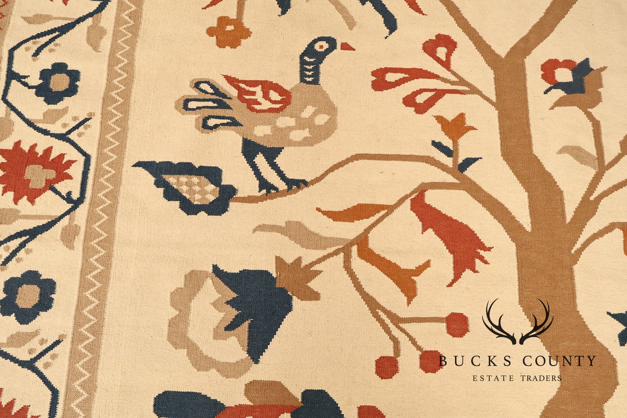 Capel Folk Art Style Tree of Life Area Rug