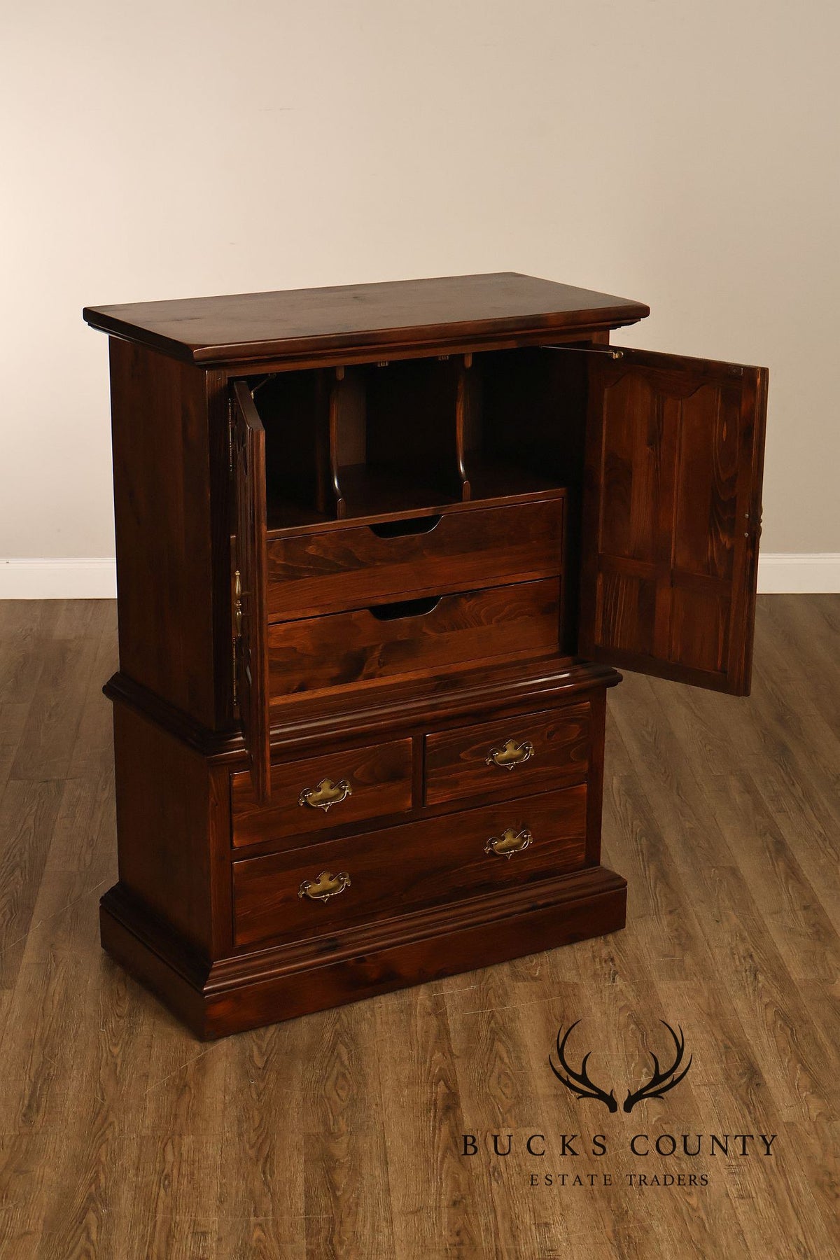 Ethan Allen Pine Armoire Chest
