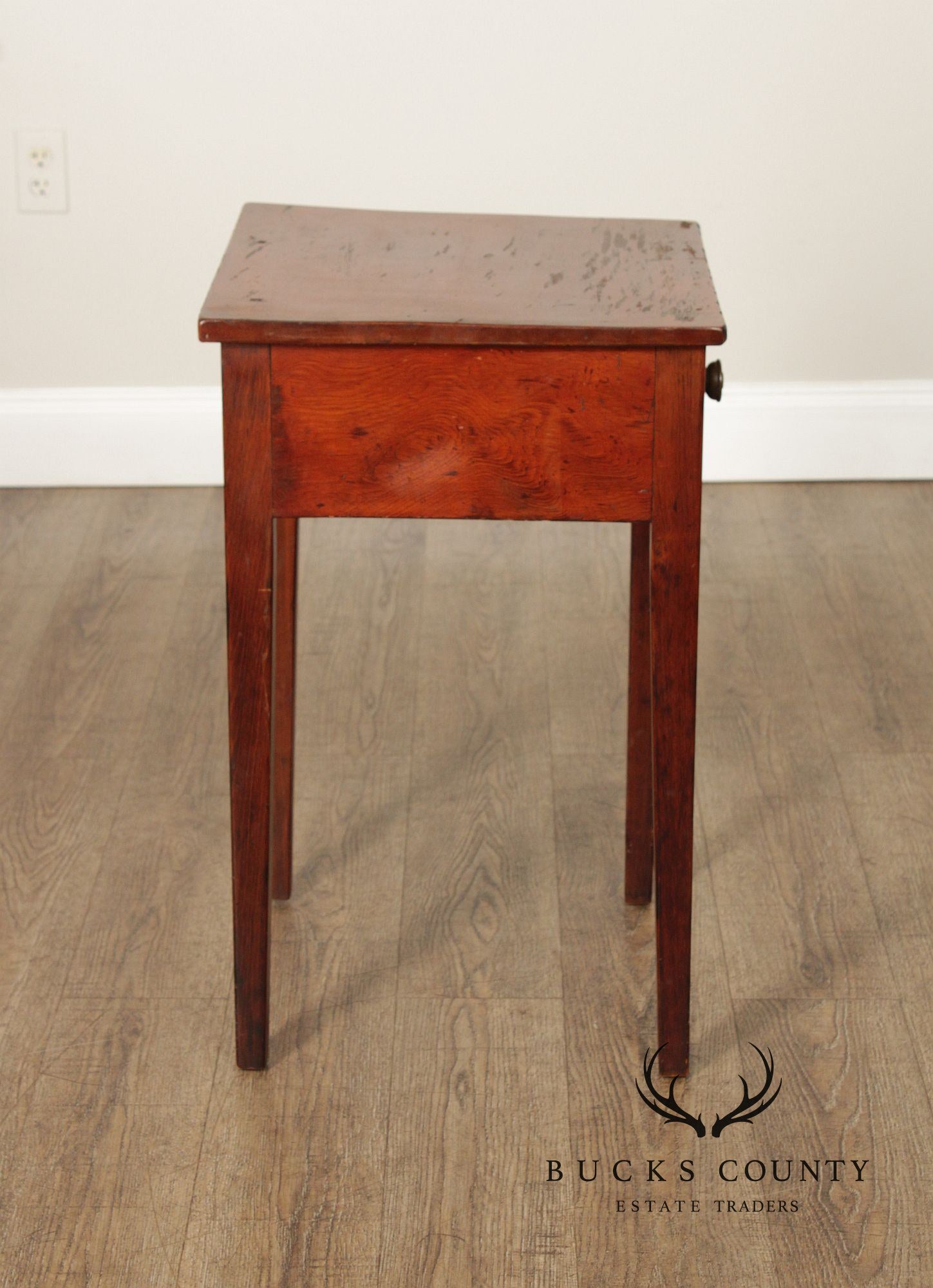 Federal Period Antique American Poplar One-Drawer Stand