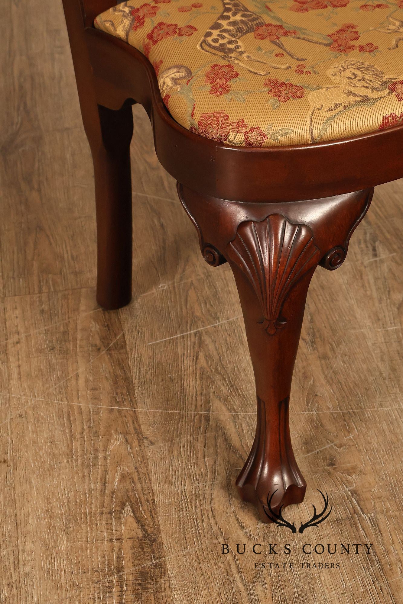 Kittinger Colonial Williamsburg Georgian Style Set Of Six Mahogany Side Dining Chairs CW-146