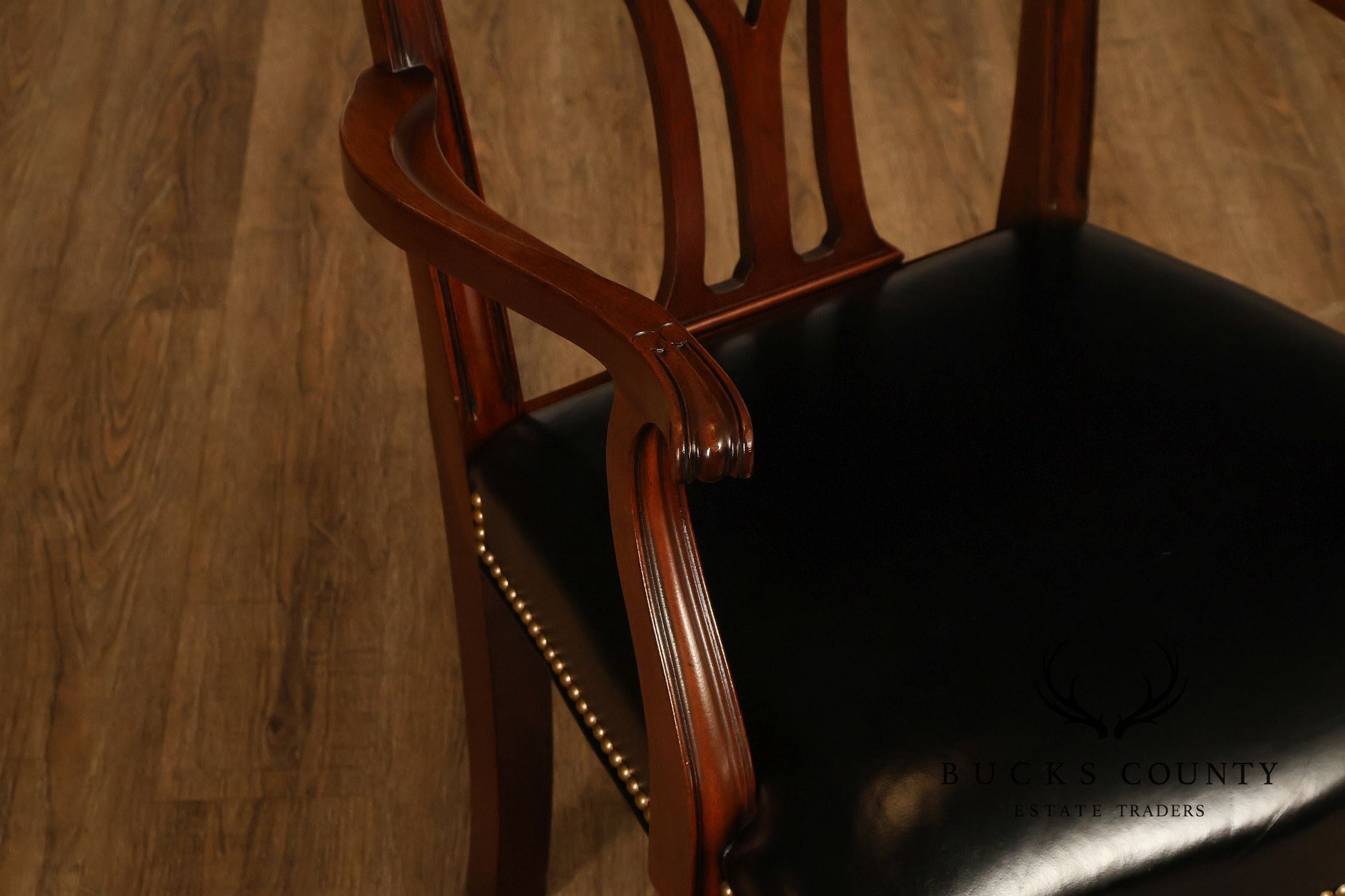 Kindel Chippendale Style Set of Six Mahogany Dining Chairs