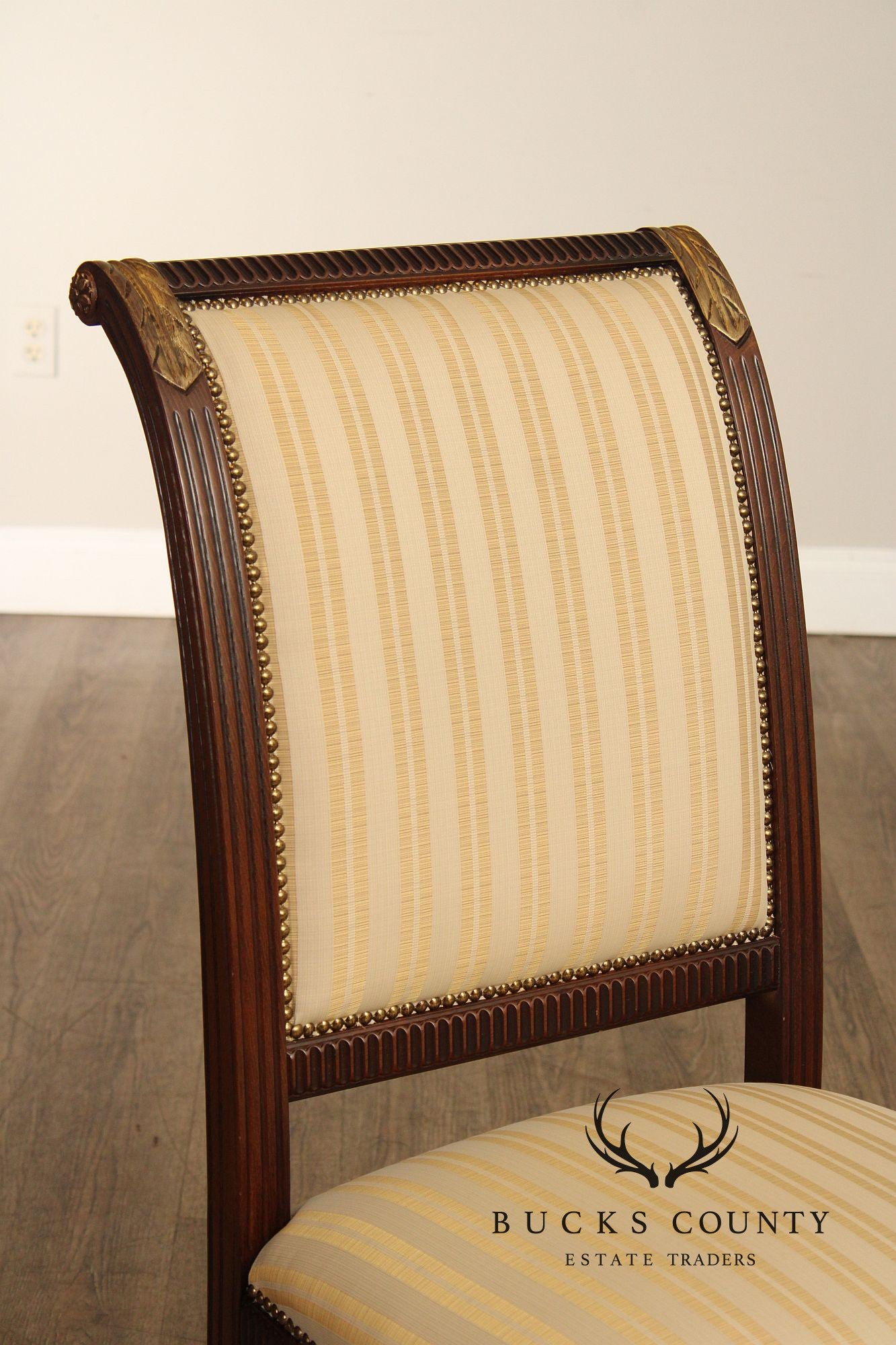 Italian Neoclassical Style Pair of Side Chairs