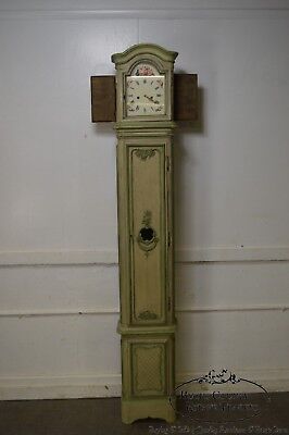 18th Century French Louis XV Period Hand Painted Long Case Clock