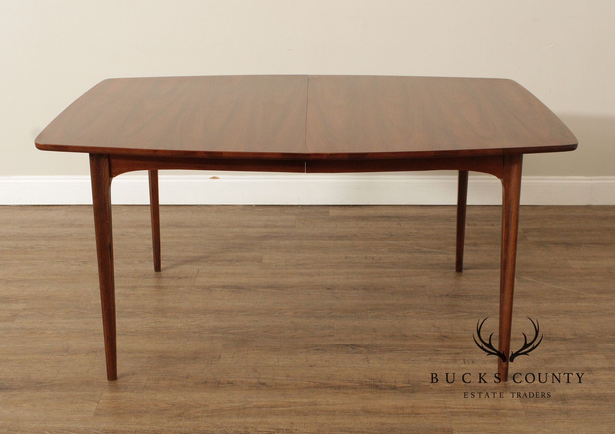 Kent Coffey Perspecta Mid Century Modern Walnut Extendable Dining Table