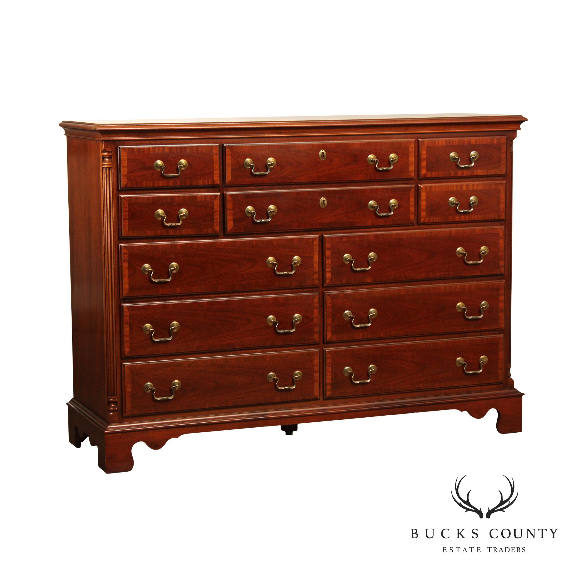 Lexington Georgian Style Cherry Double Chest