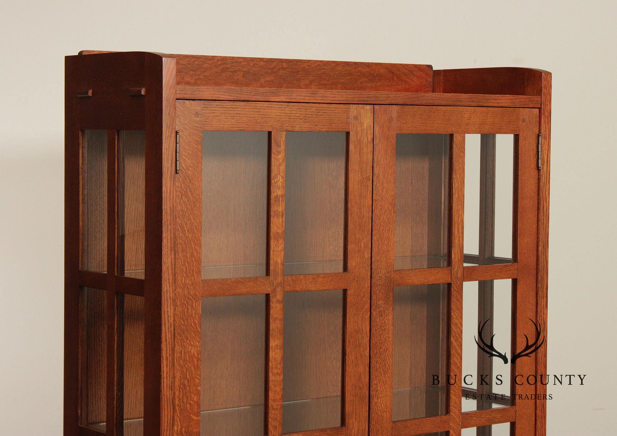 Stickley Mission Collection Oak Display Cabinet