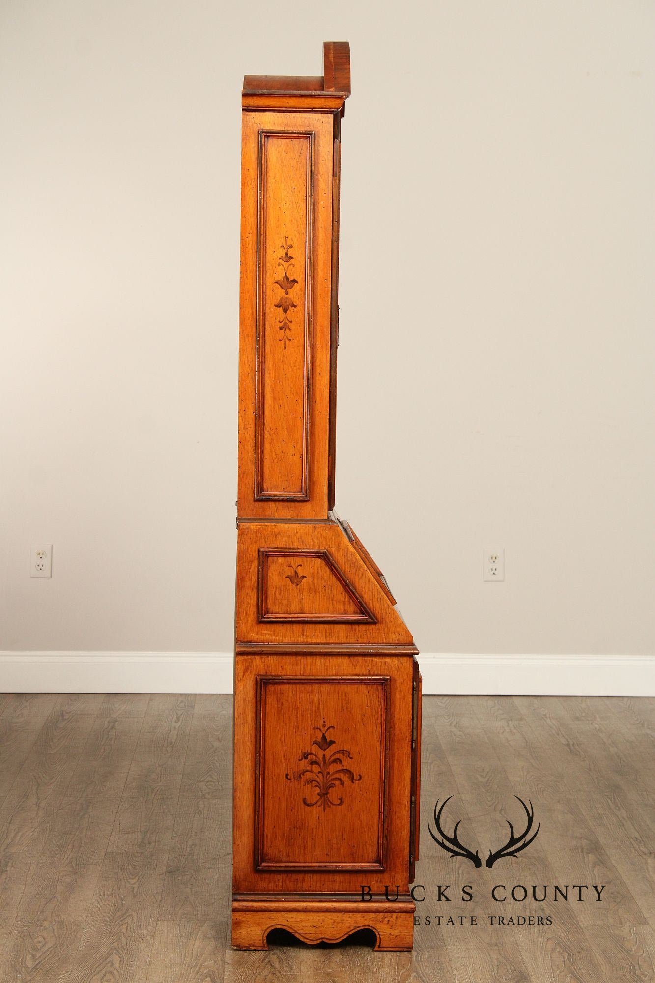 Italian Provincial Style Secretary Bookcase