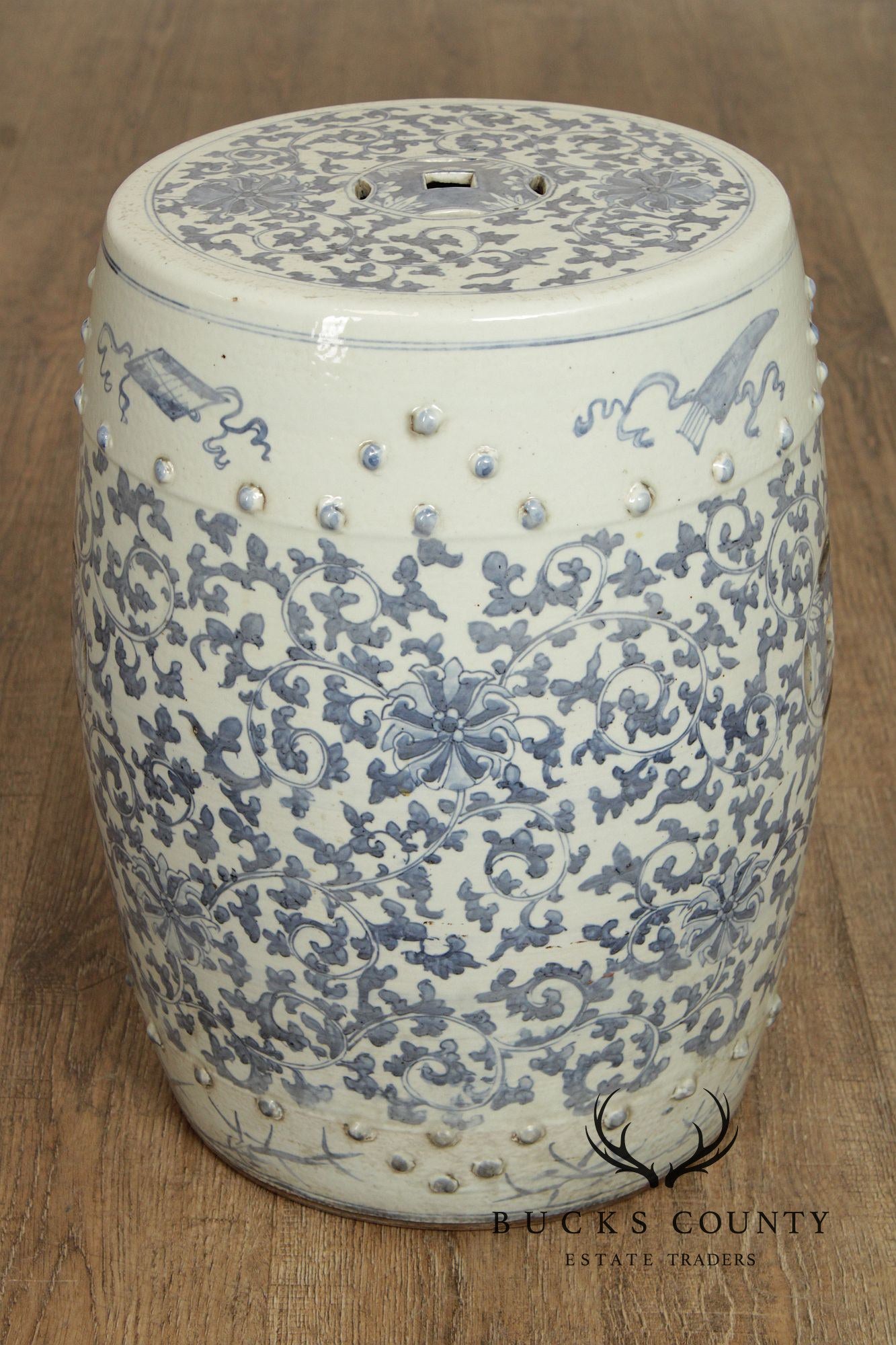 Chinese Blue and White Porcelain Garden Seat