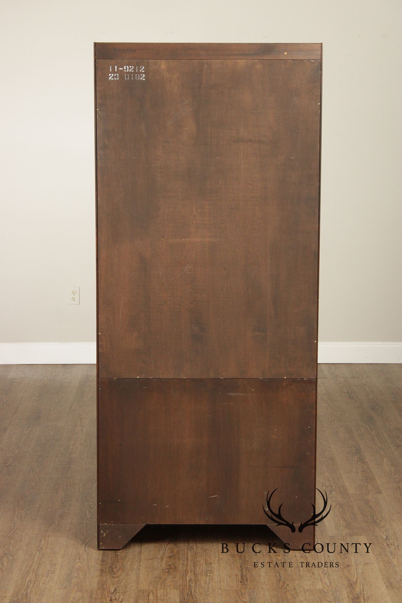 Ethan Allen Georgian Court Pair Of Cherry Tall Bookcases