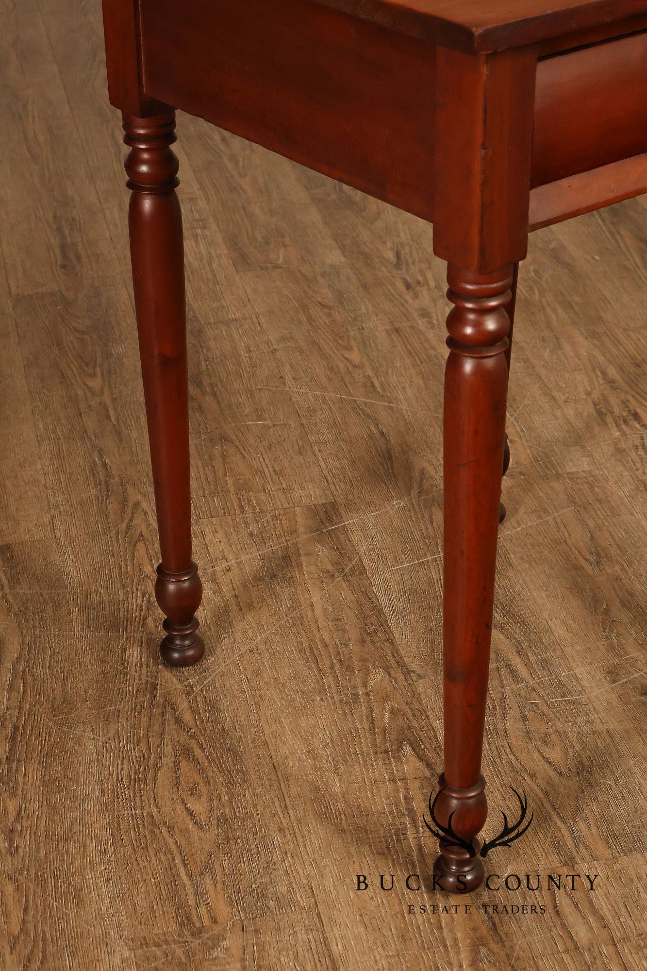 Antique American Empire Poplar Work Table