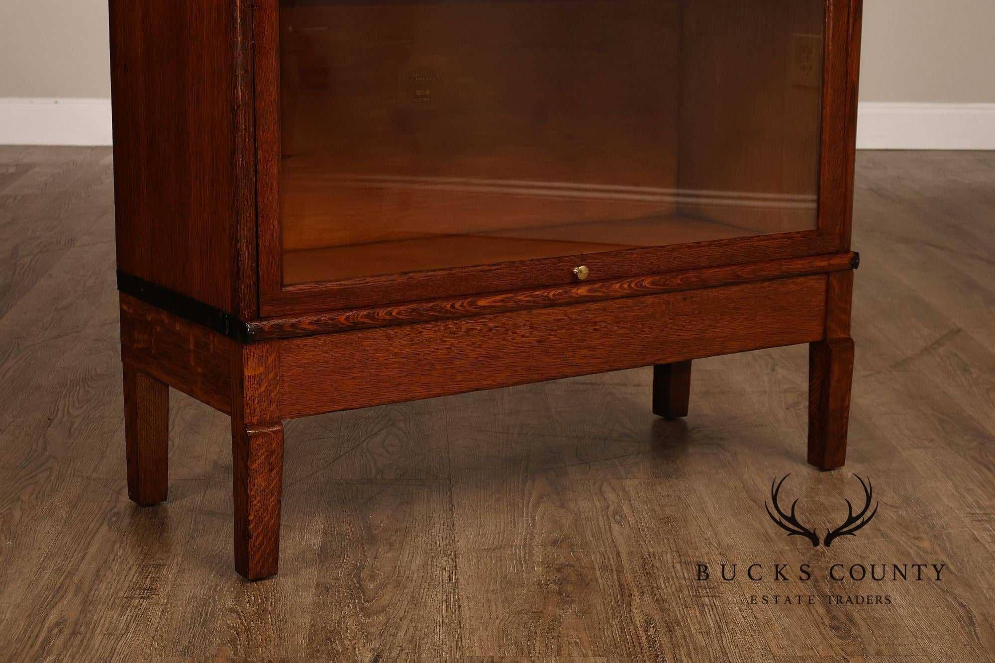 Macey Antique Oak Three Stack Barrister Bookcase