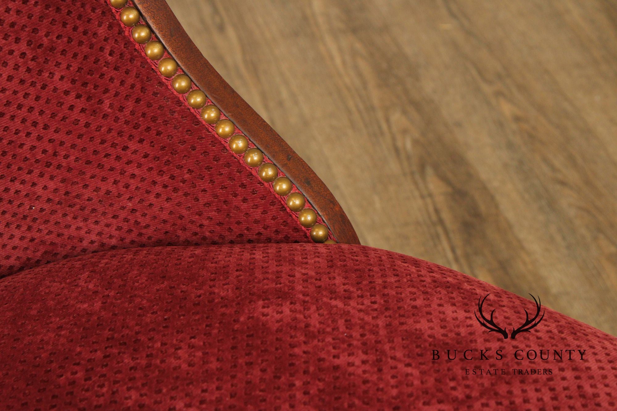 French Empire Mahogany Gondola Side Chair