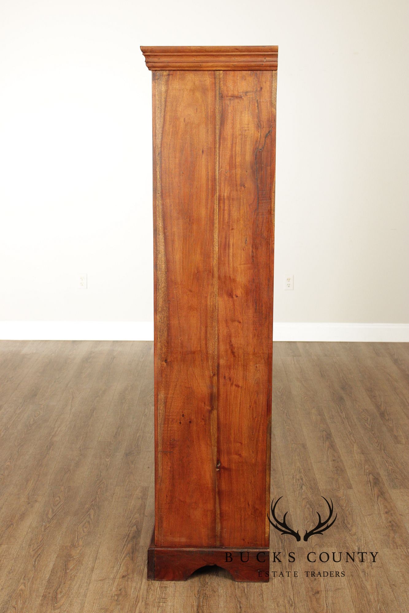 Rustic European Style Tall Narrow Single Door Cabinet