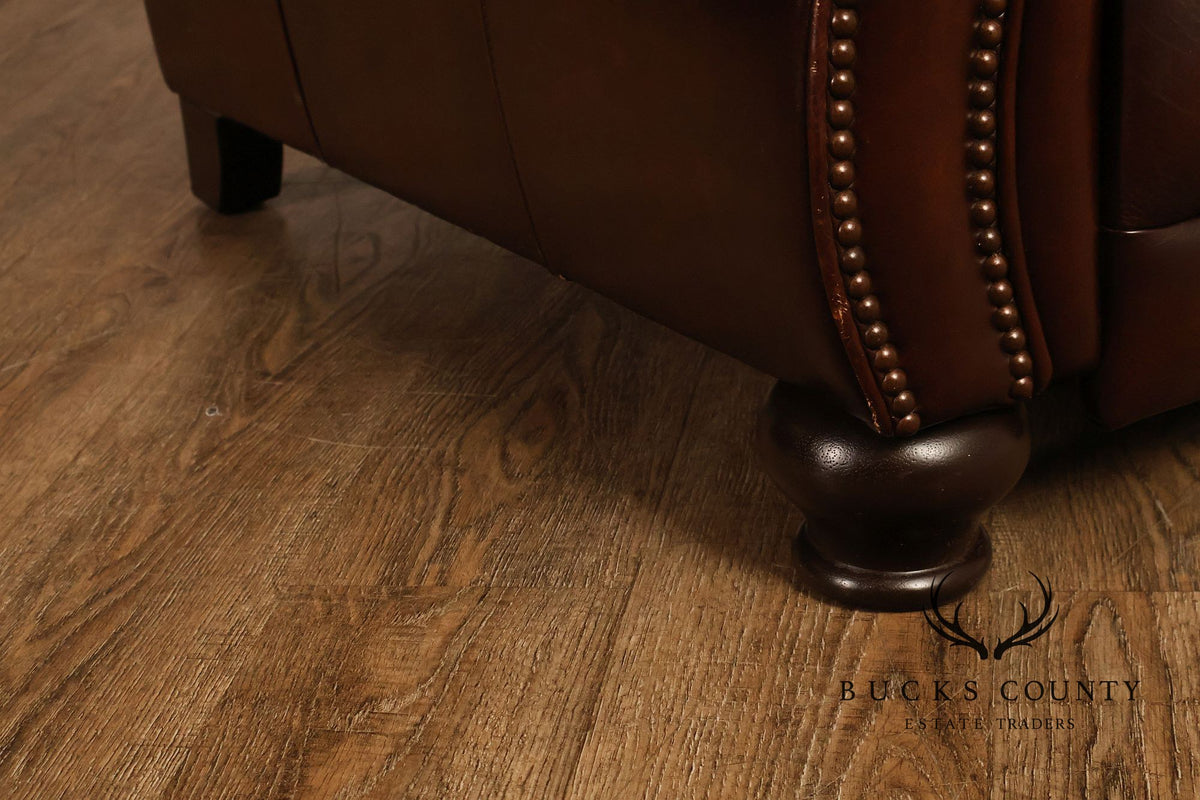 Traditional Brown Reclining Club Chair