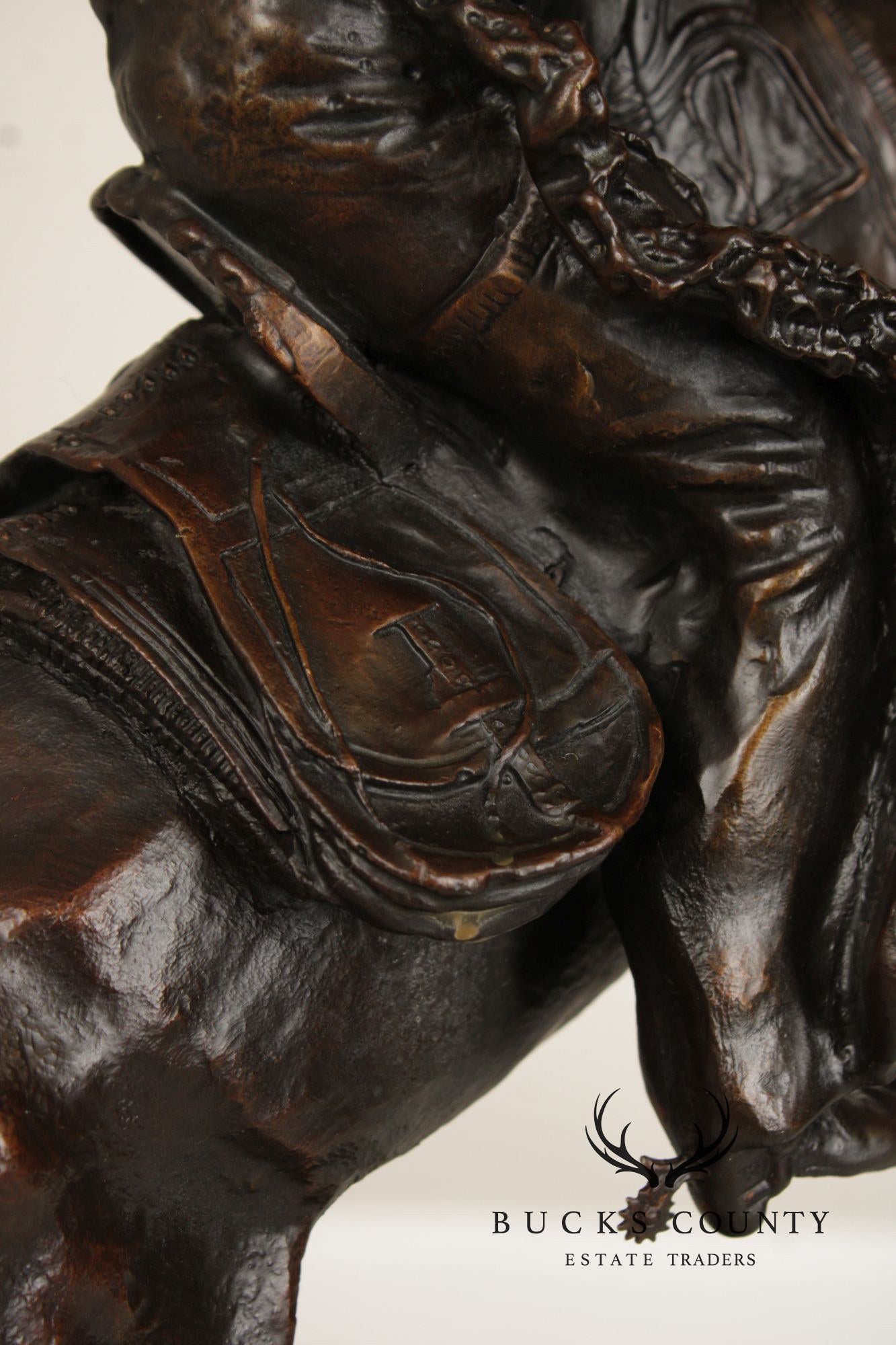 Frederic Remington Bronze Statue, 'Wooly Chaps'