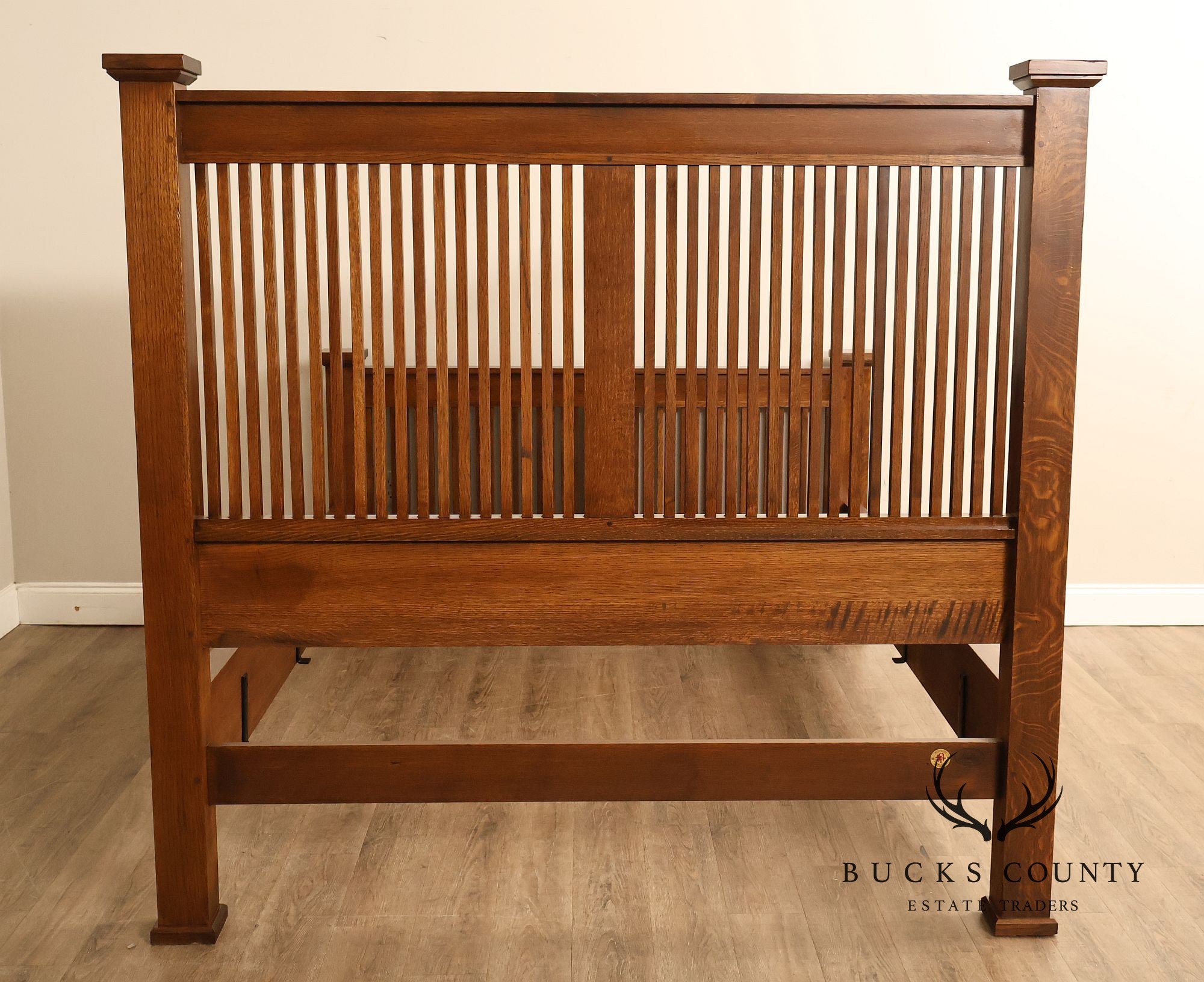 Stickley Mission Collection Queen Oak Prairie Bedframe