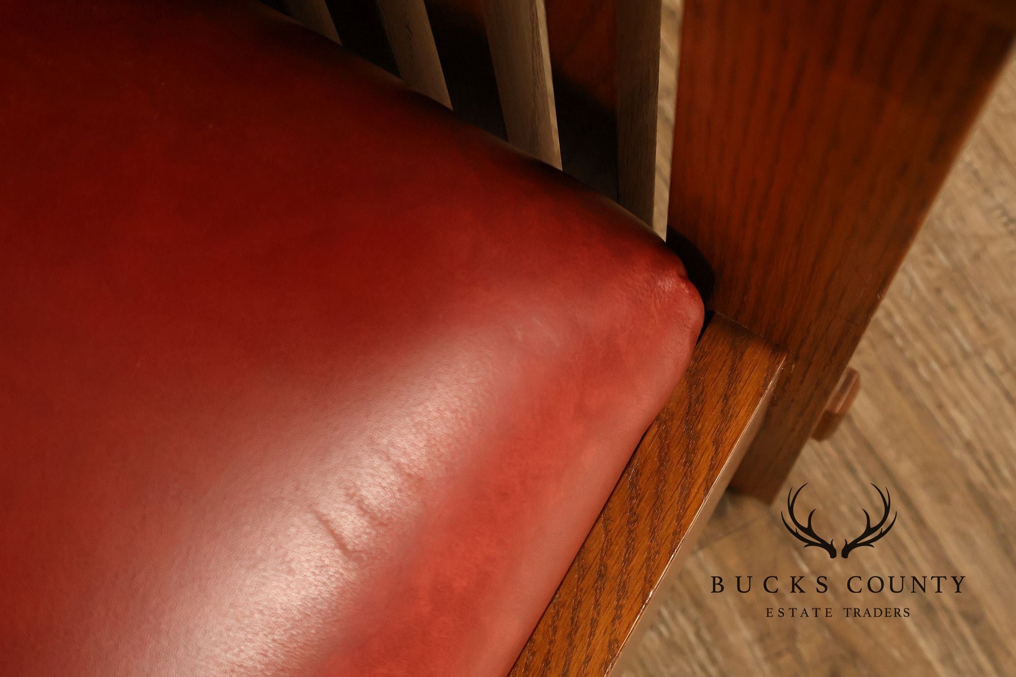 Stickley Mission Collection Pair Of Oak And Leather Morris Chairs